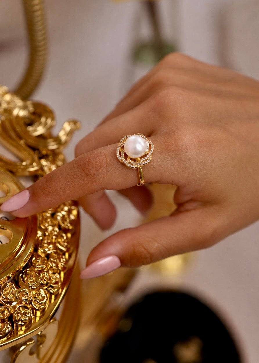 Anillo Rosa Perlada