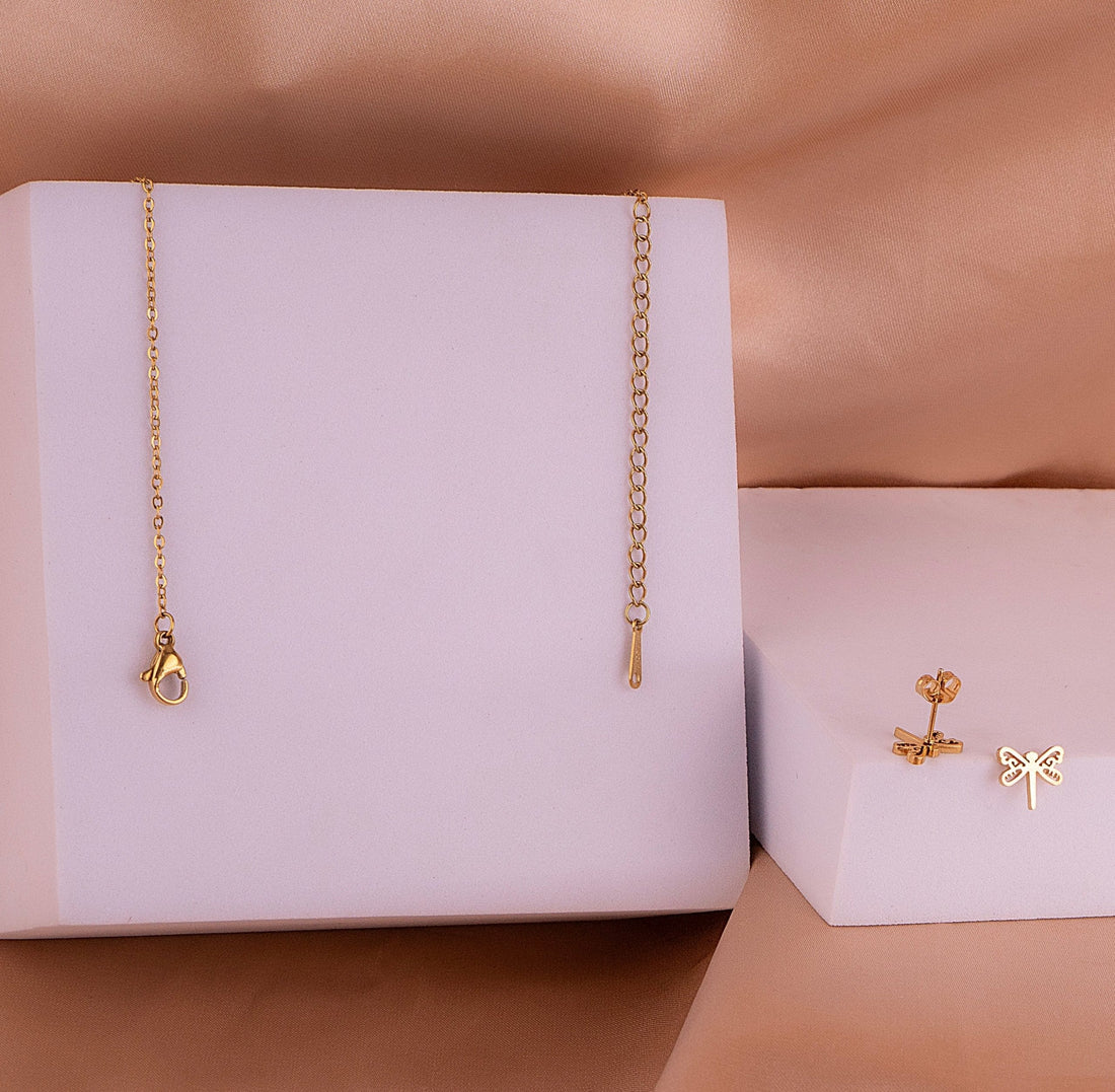 Juego Libélula Dorado Ref:G390