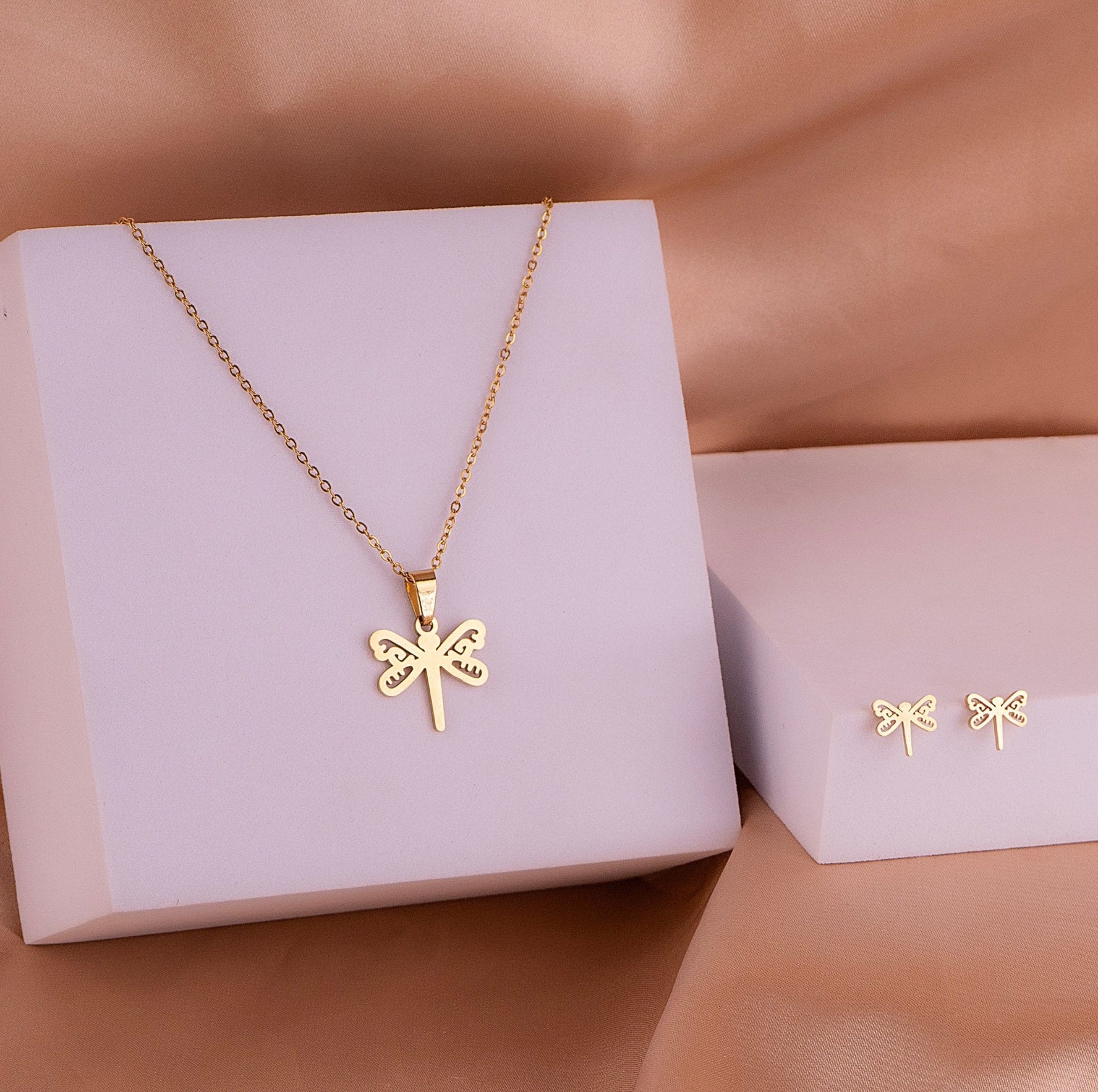 Juego Libélula Dorado Ref:G390