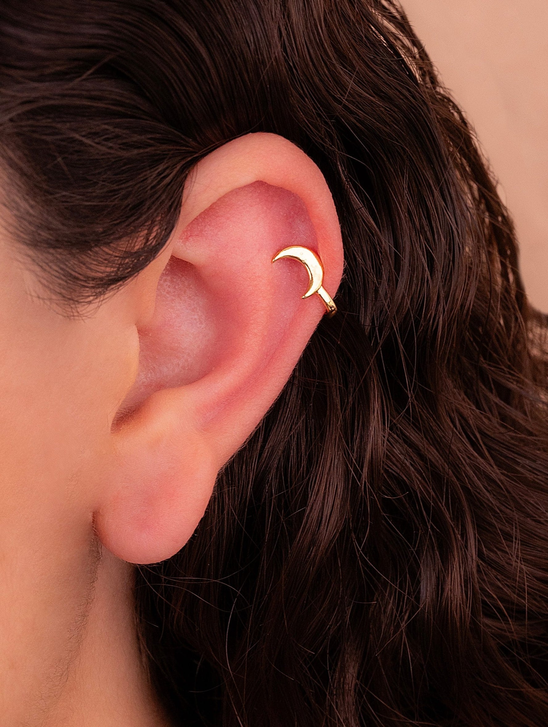 Clip Oreja/Nariz Luna Dorada Ref:E072