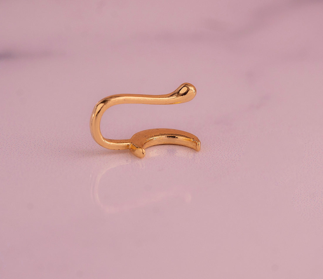 Clip Oreja/Nariz Luna Dorada Ref:E072