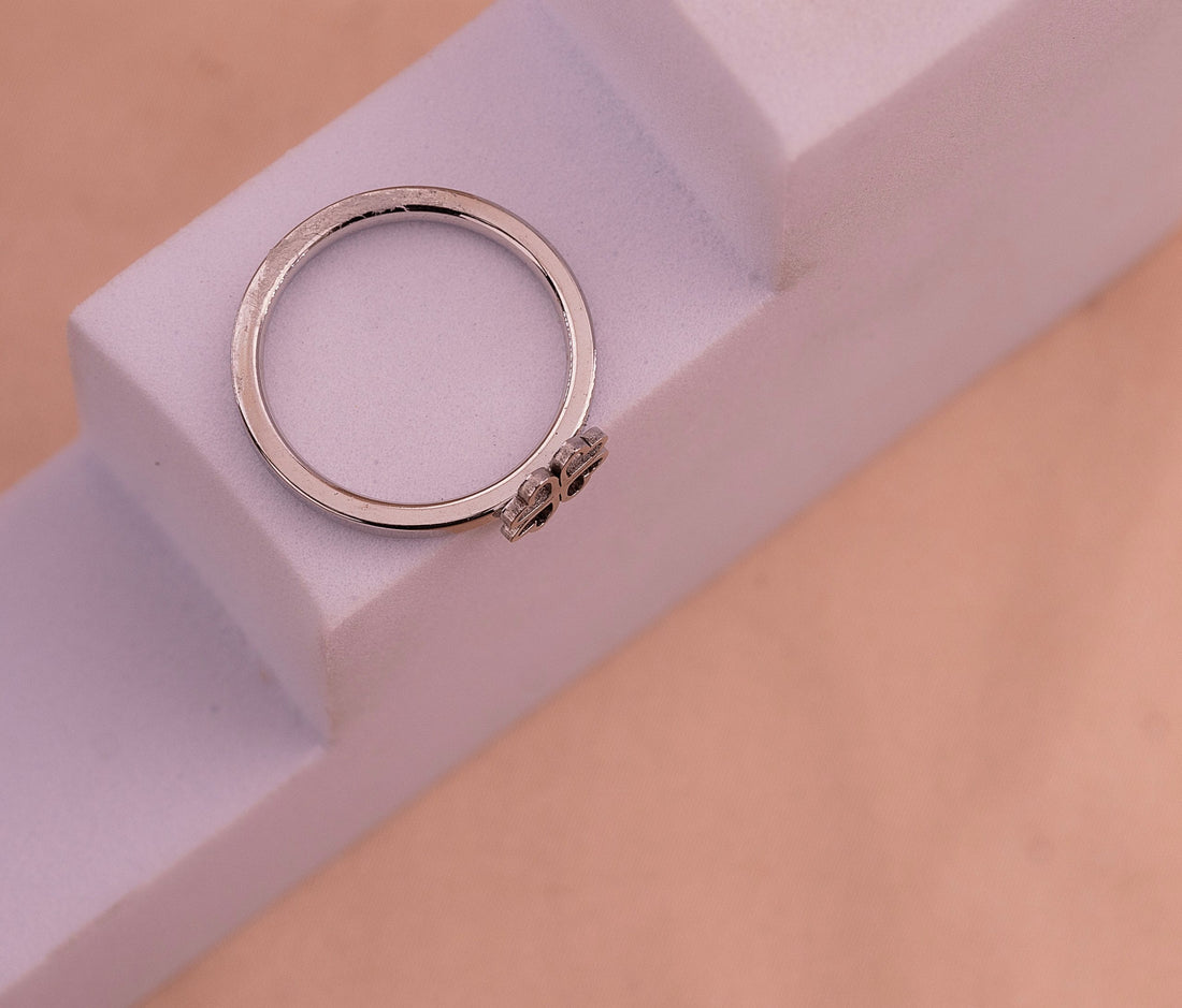 Anillo Trébol Corazones Plateado Talla 7 Ref: Ref: A1761