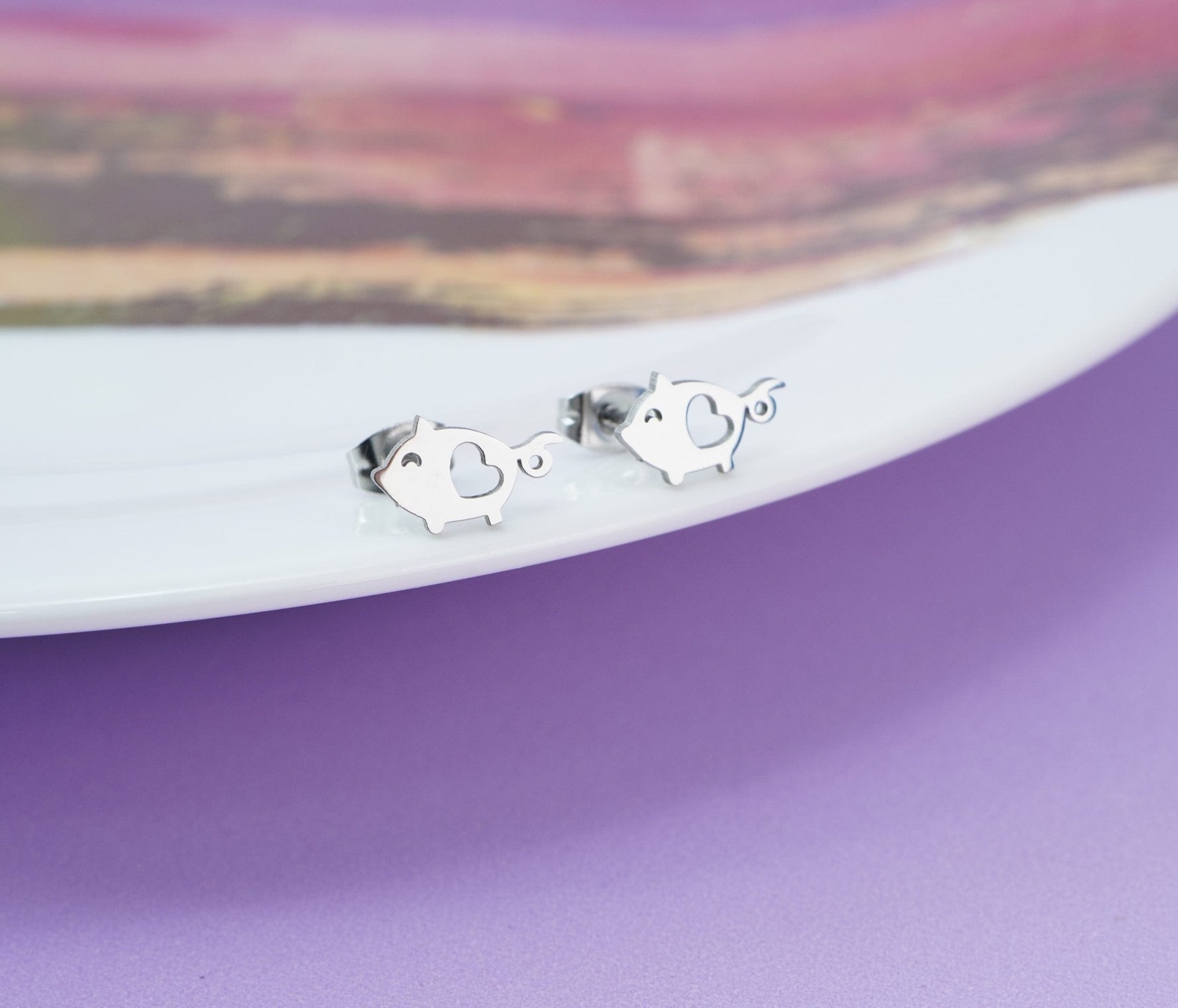 Topitos Cerditos Plateados Ref: L2652