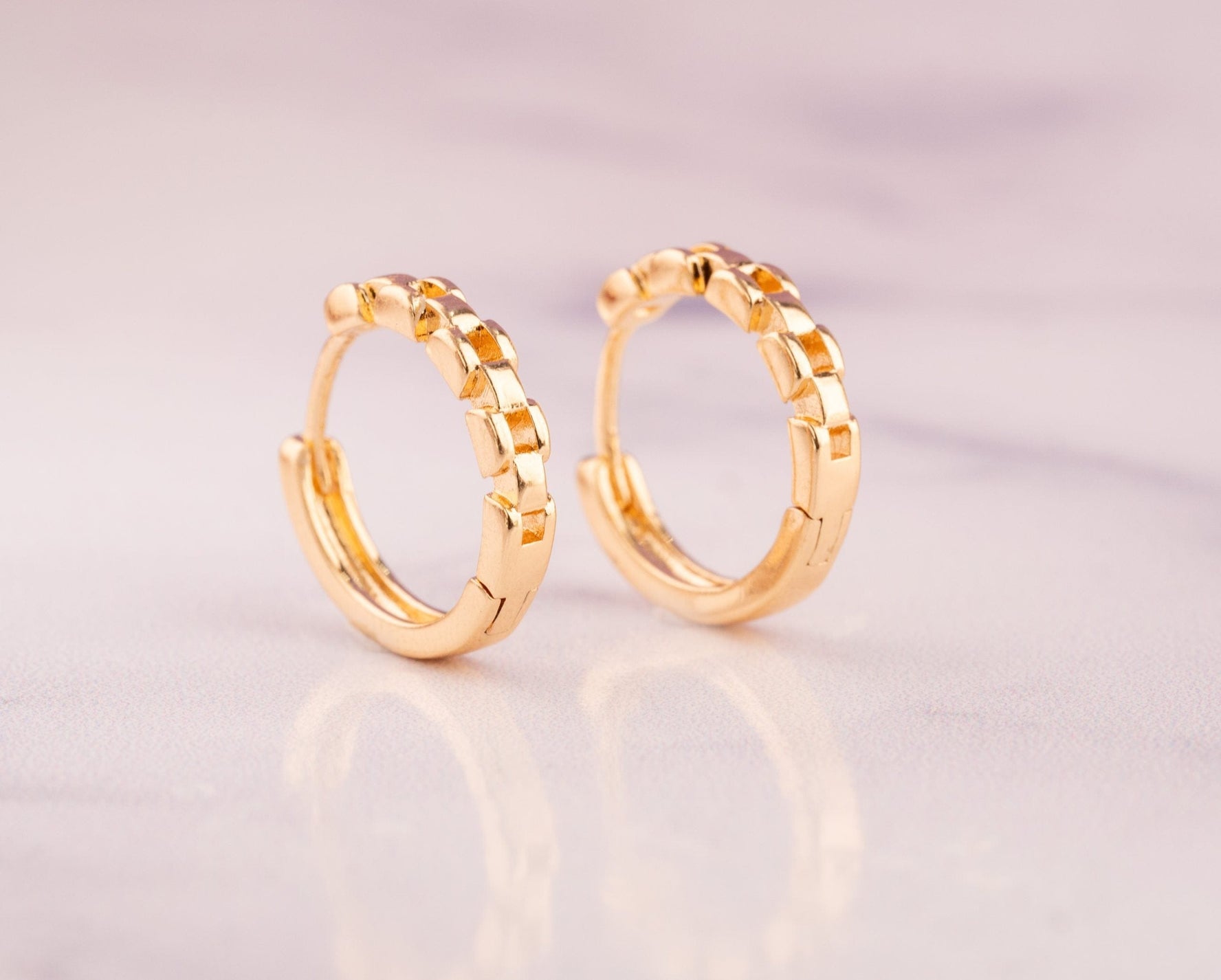 Candongas Eslabones Doradas Ref: B1963