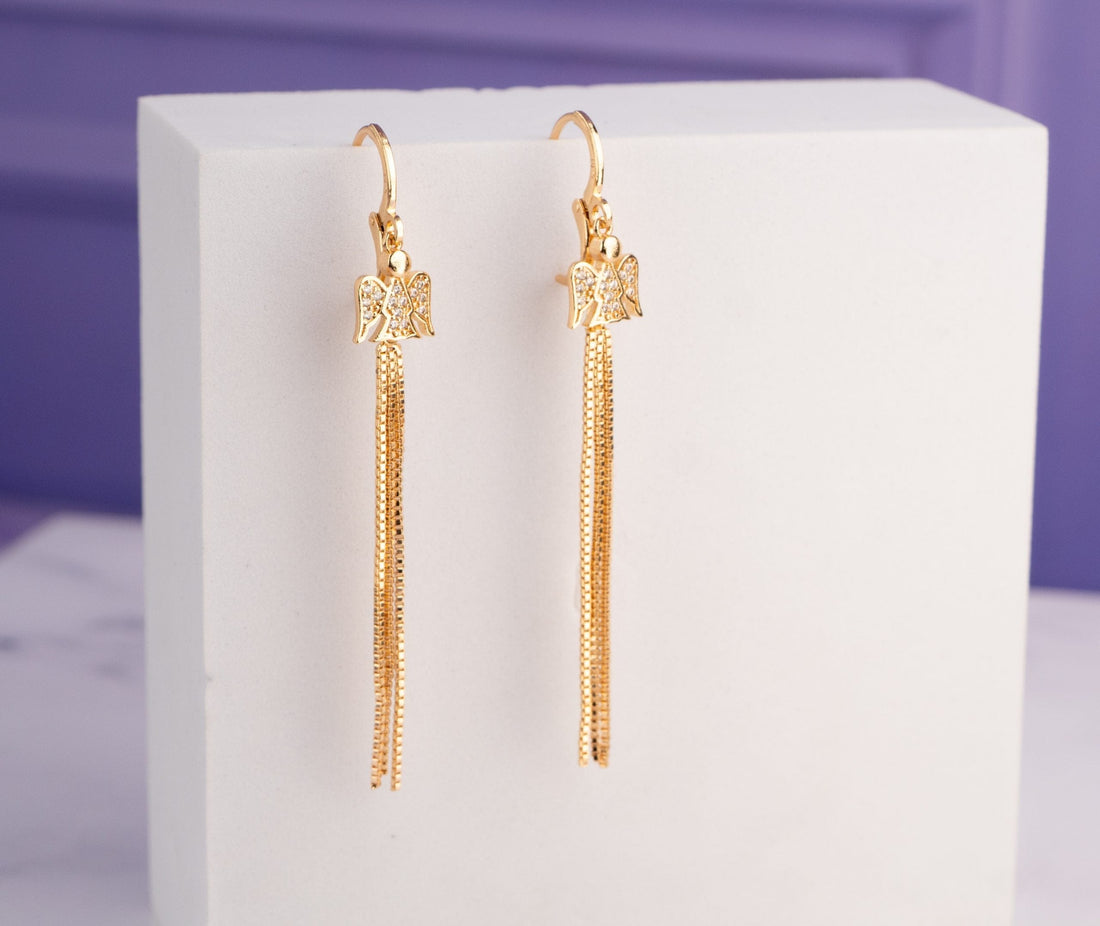 Aretes Ángeles Dorados Ref: B1904