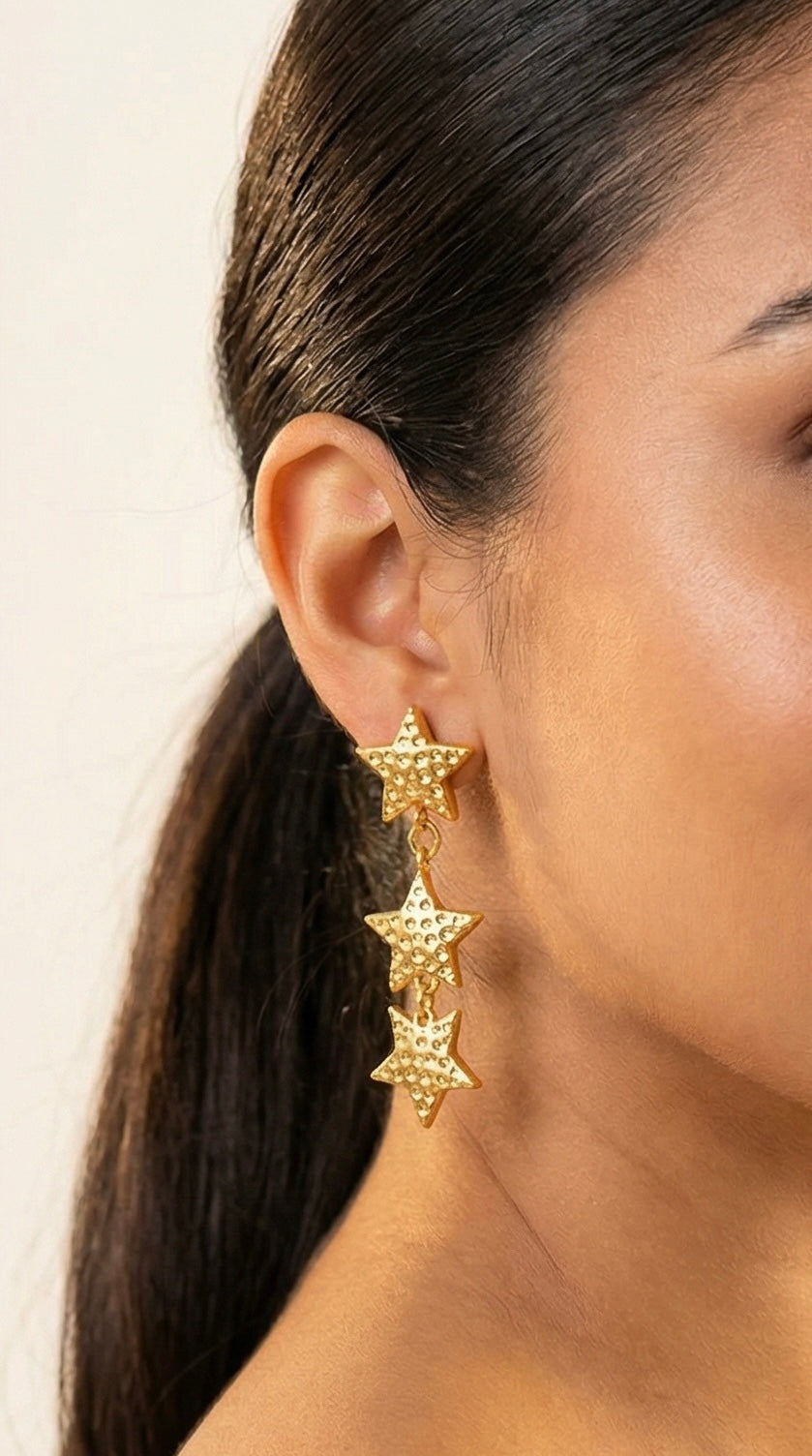 Aretes Estelar Dorados Ref: B3422