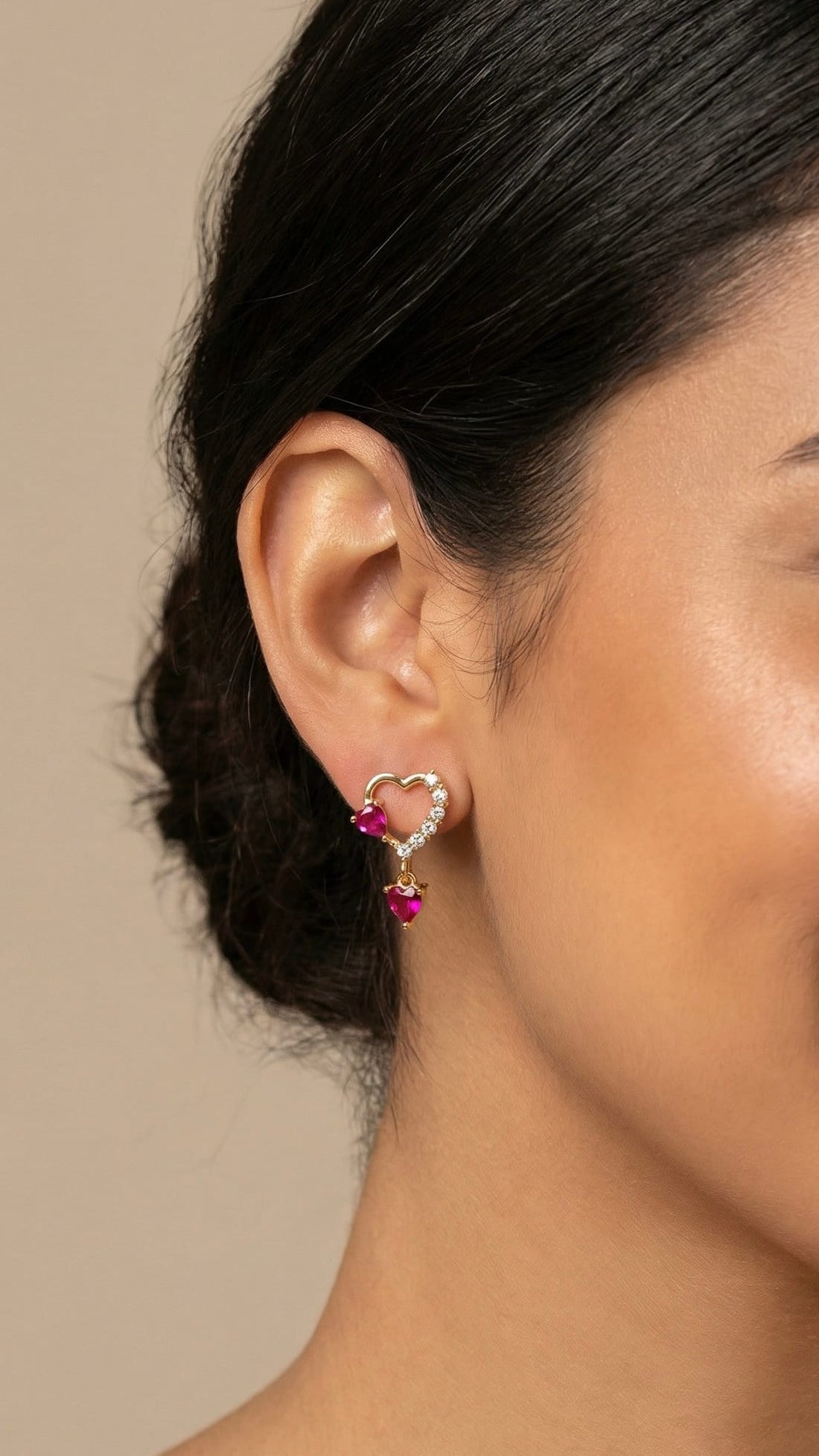 Aretes Alma Rosa Ref: B3322