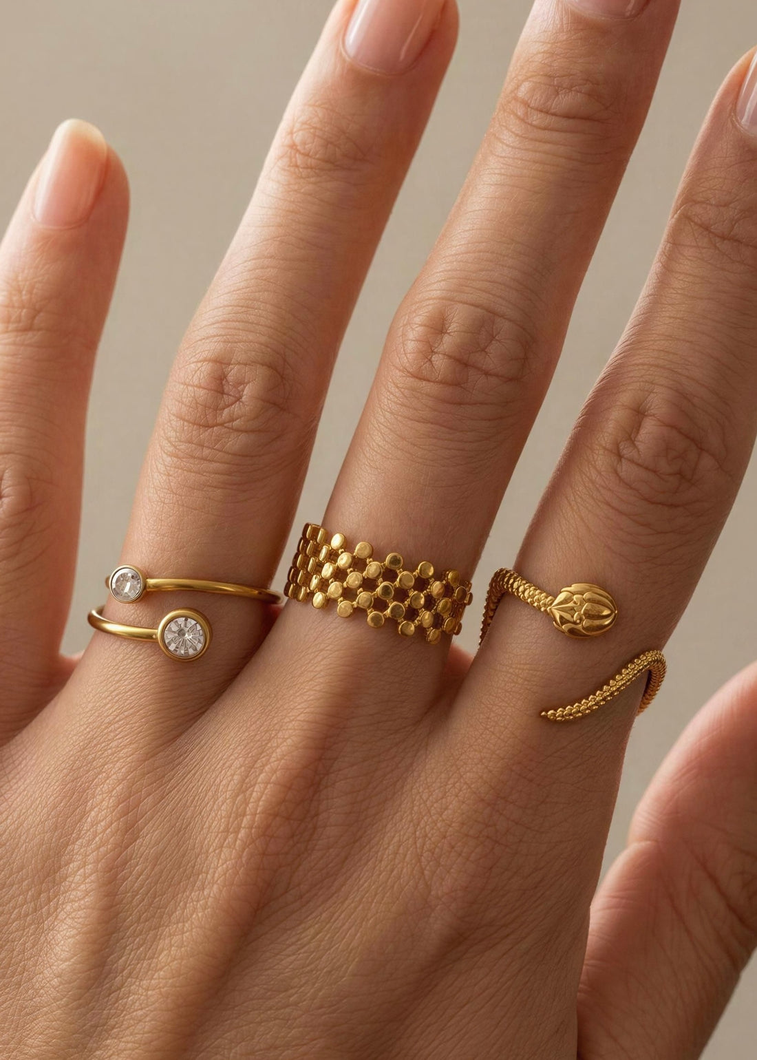 Set X 3 Anillos Ophira
