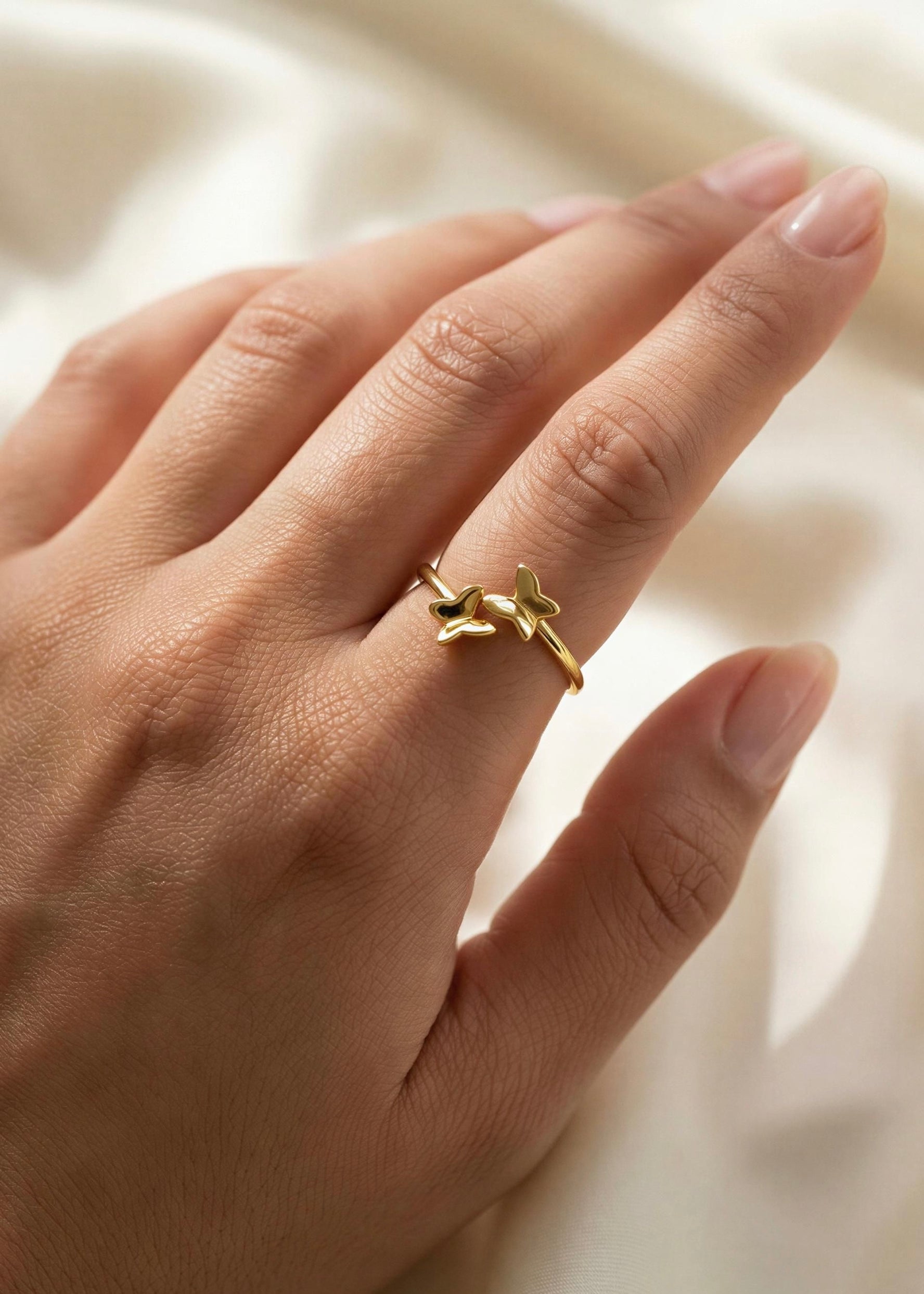 Dúo mamá y tú Anillos Vuelo De Mariposas