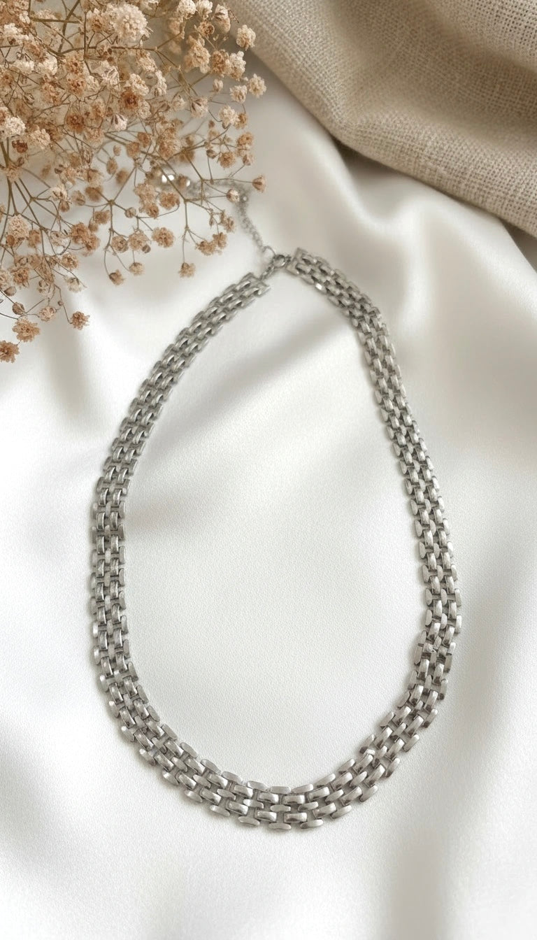 Collar Atria Plateado Ref: D445