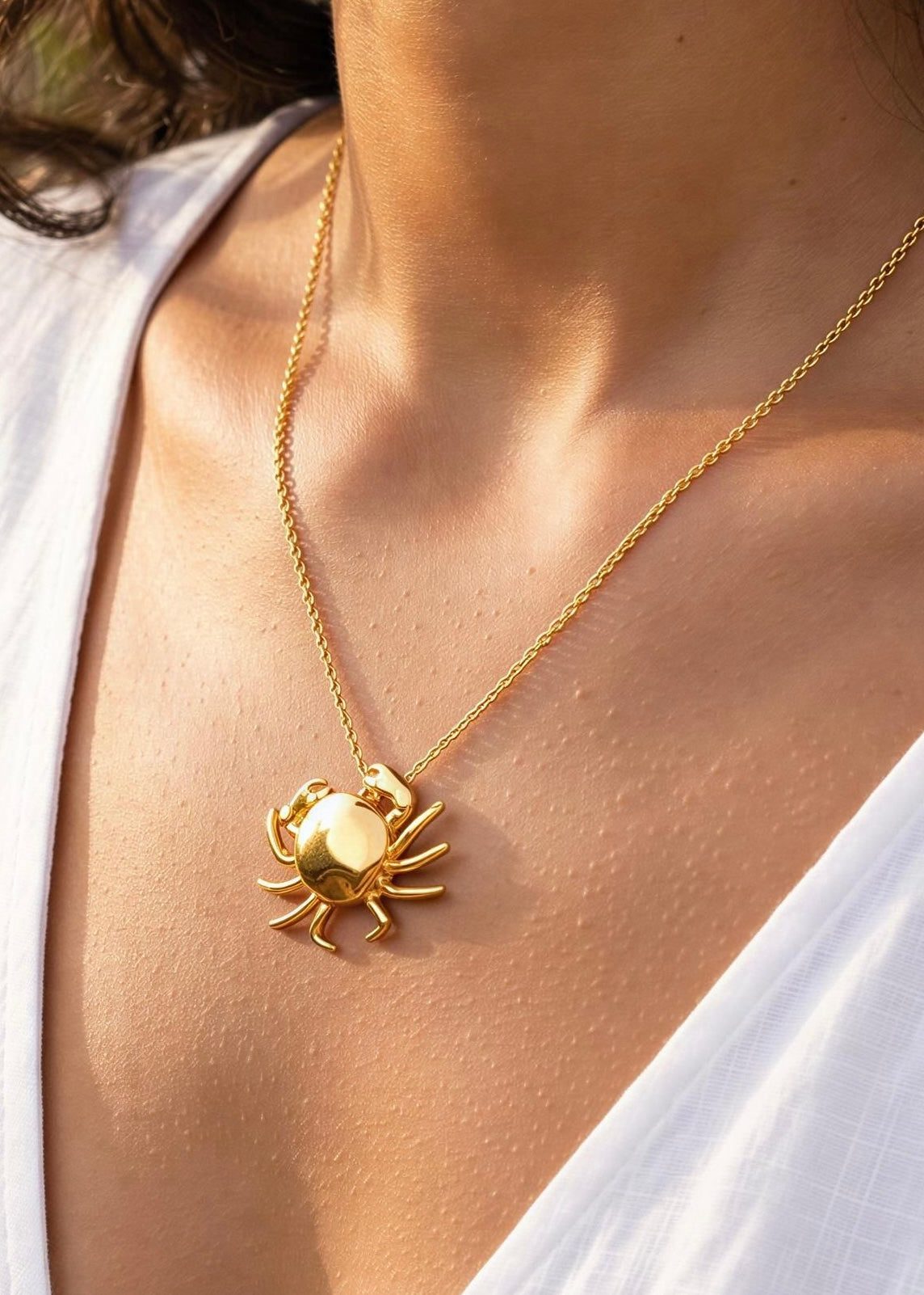 Collar Cangrejo Dorado