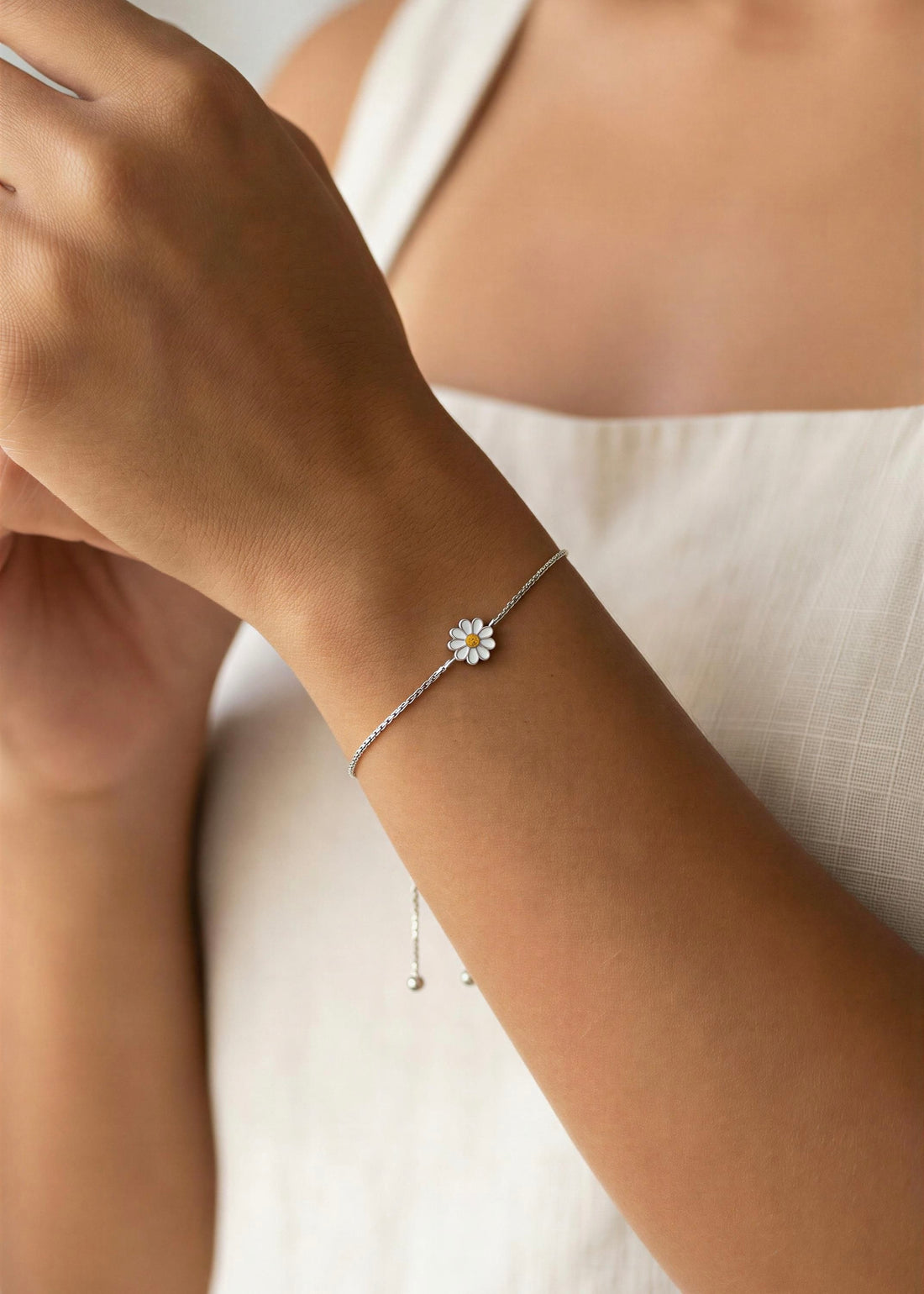 Pulsera Margarita Plateada