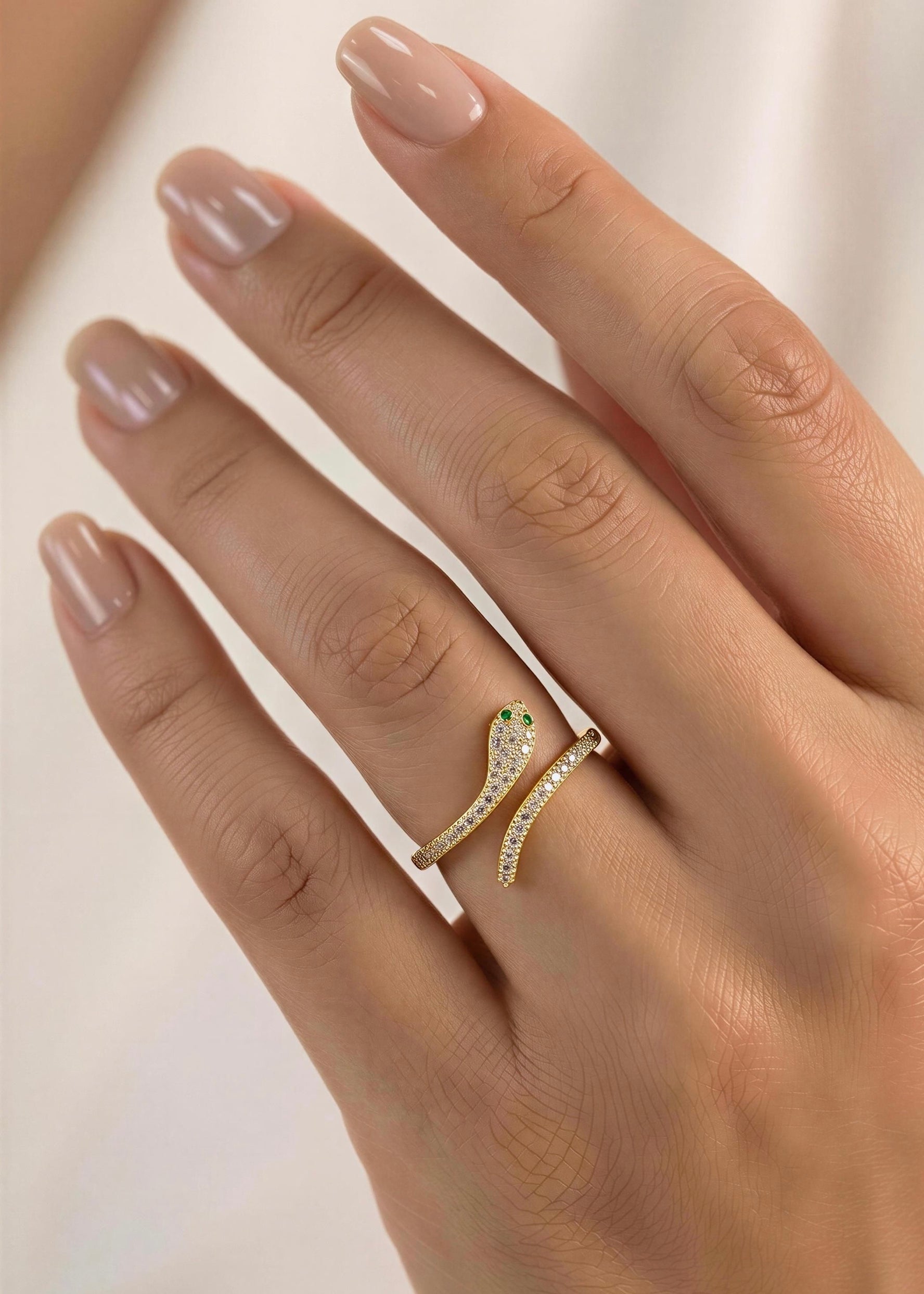 Anillo Serpiente Dorado