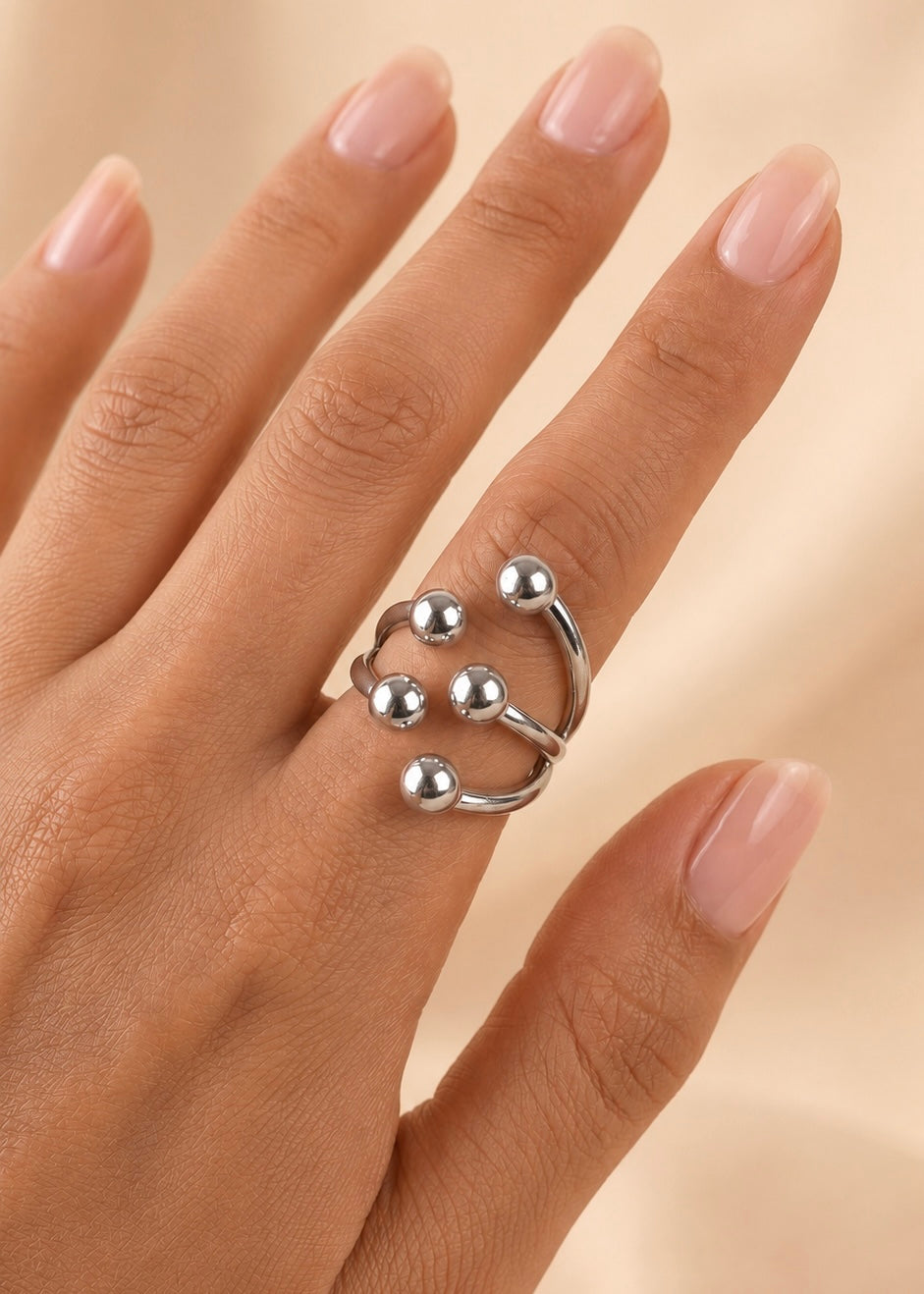 Anillo Greta Plateado