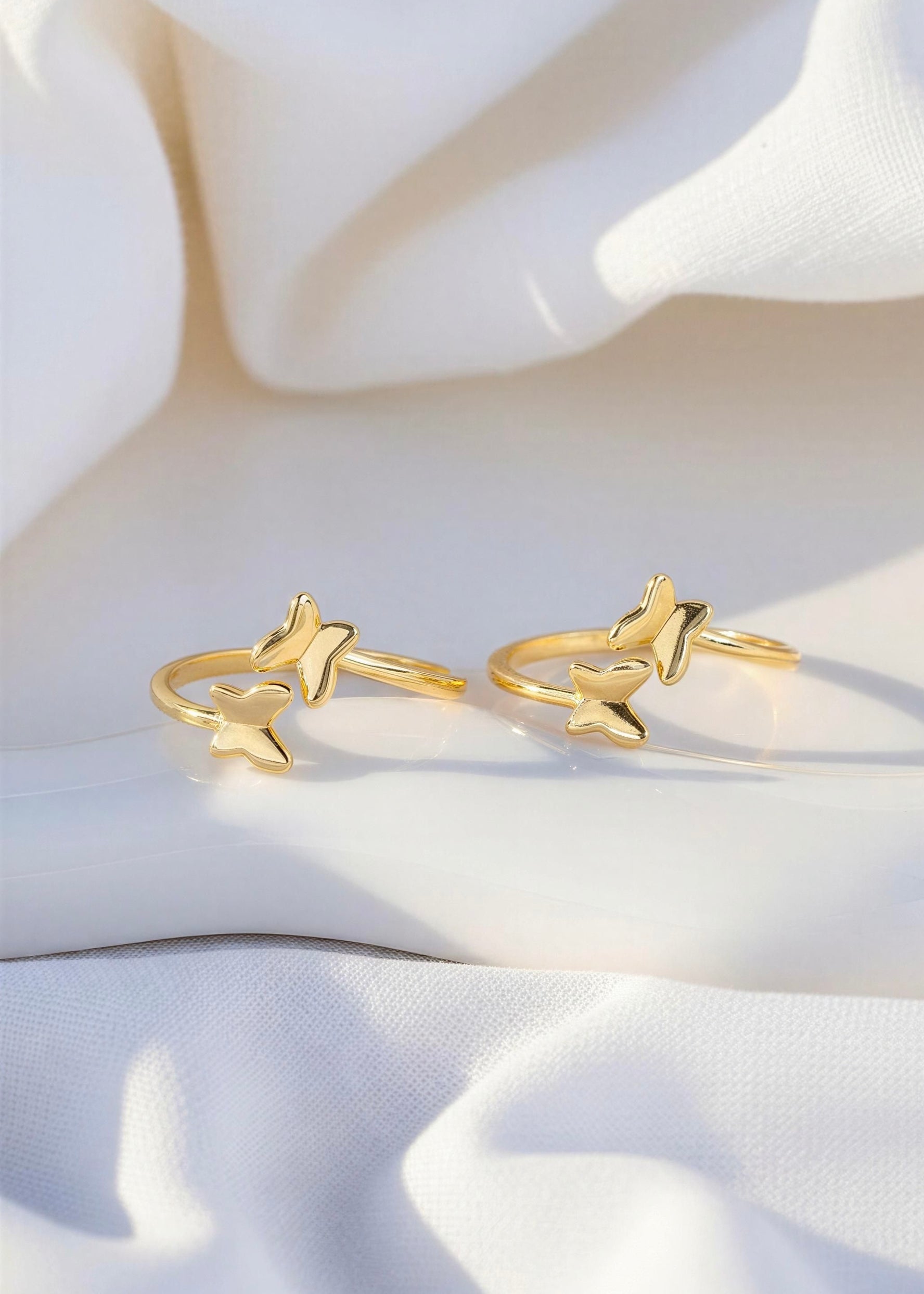 Dúo mamá y tú Anillos Vuelo De Mariposas
