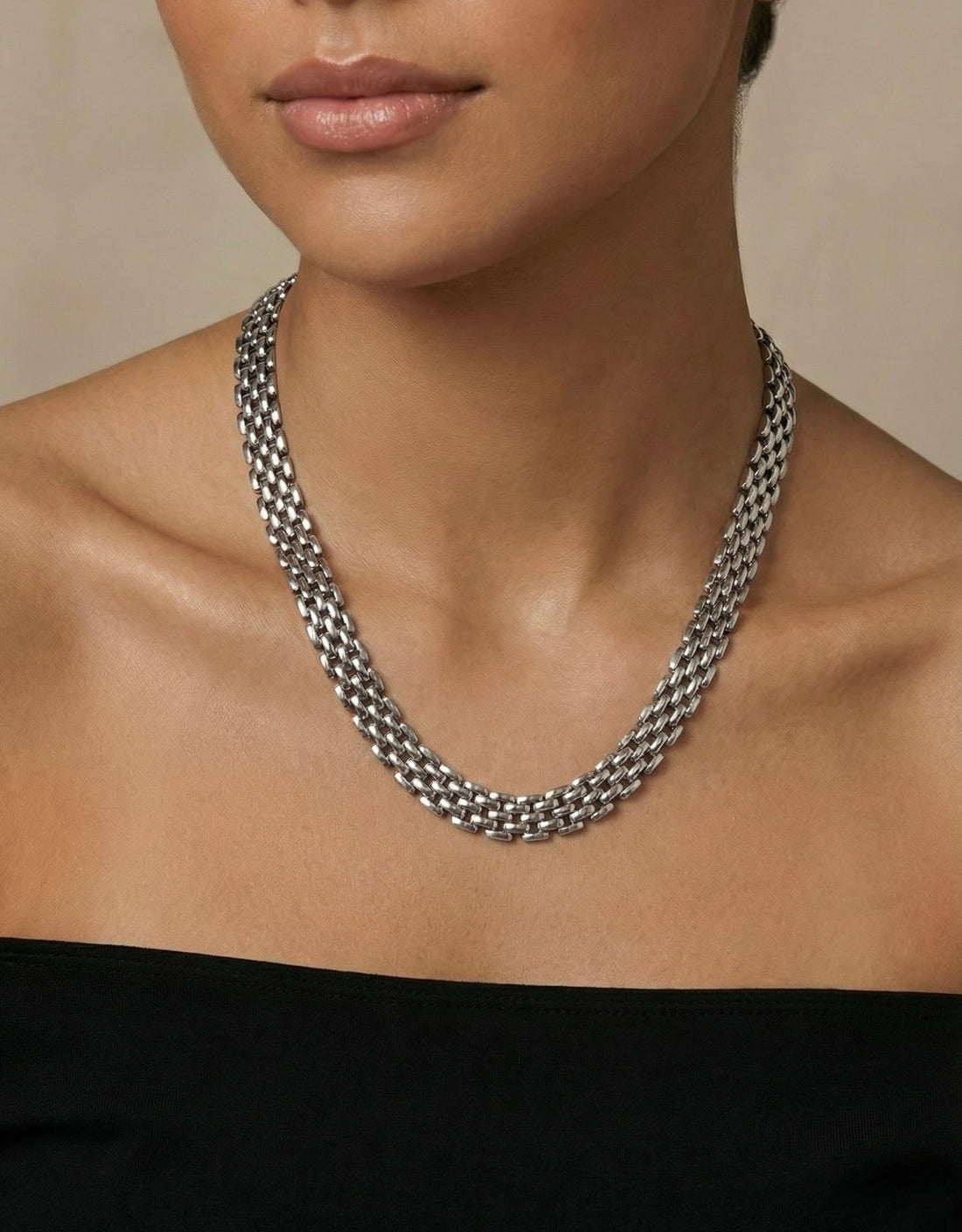 Collar Atria Plateado Ref: D445