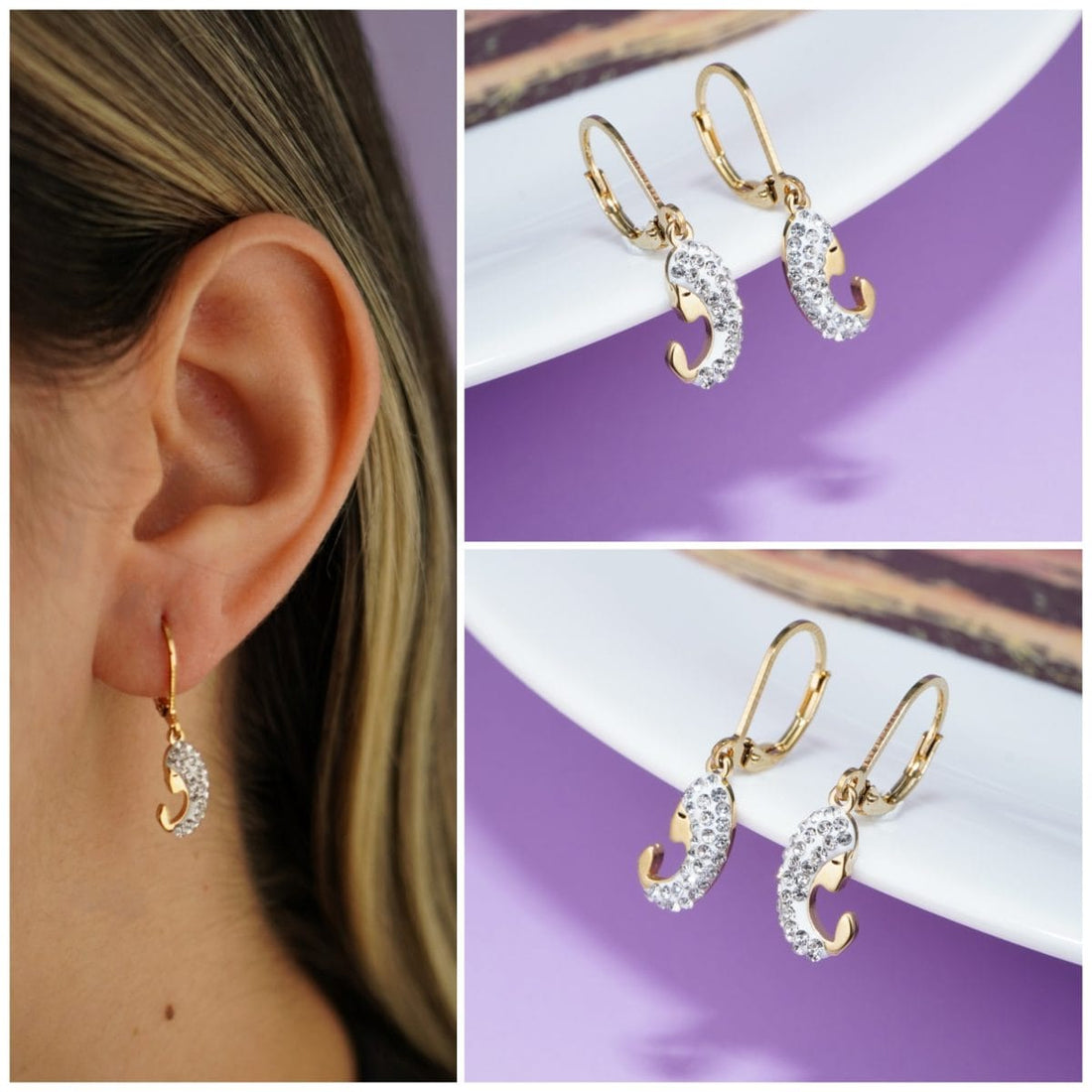 Aretes Virgen Circones Ref: B521