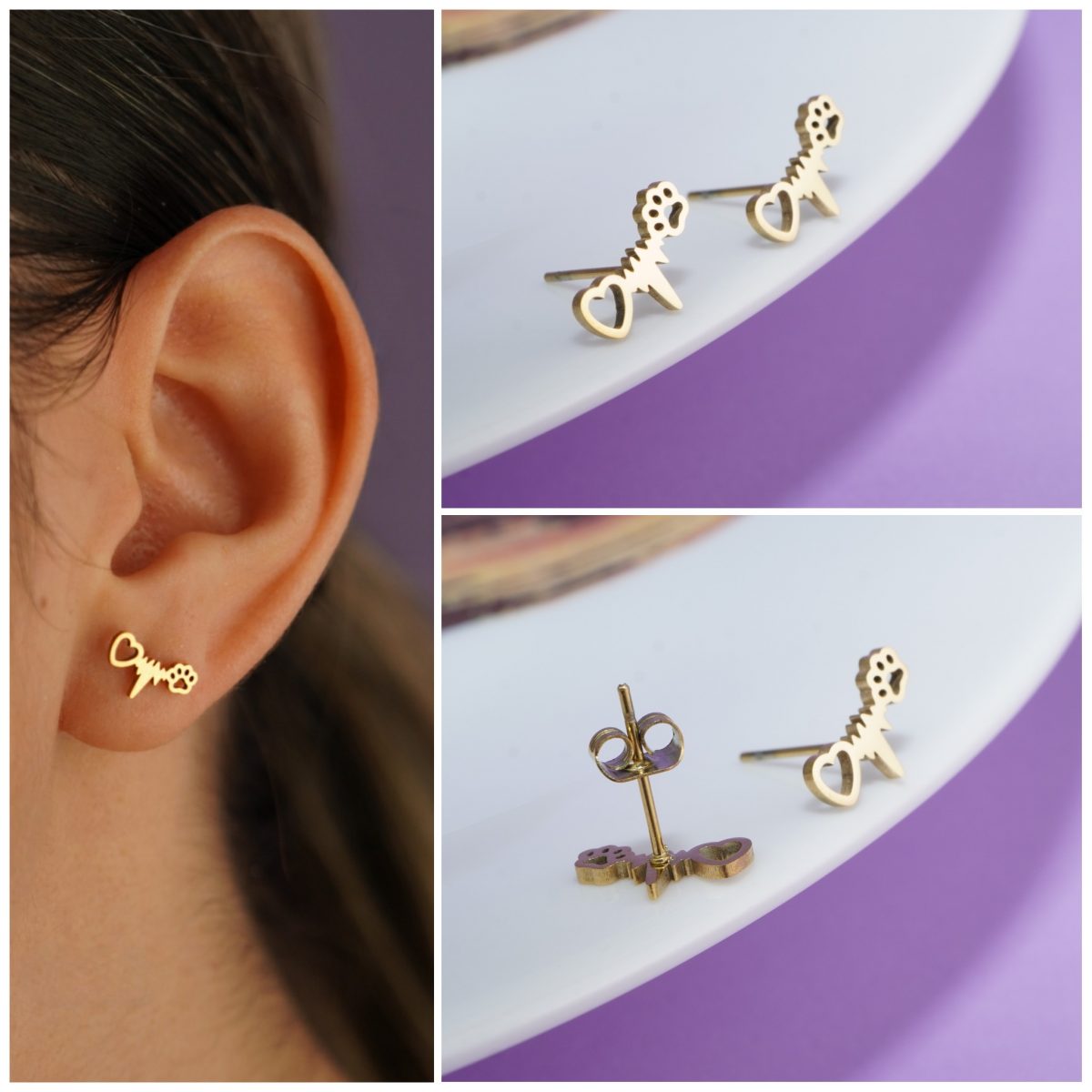 Topitos Electro Huella Dorados Ref: L036