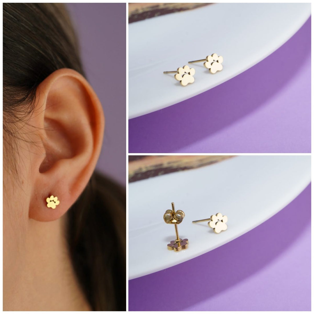 Topitos Huellitas Dorados Ref: L318