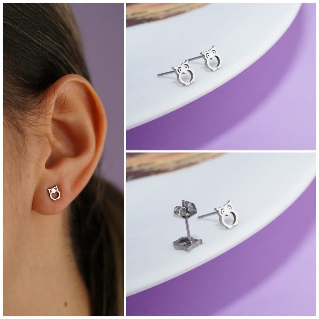 Topitos Búhos Plateados Ref: L1812