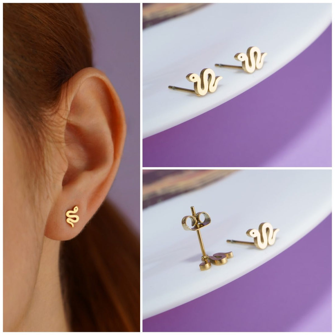 Topitos Serpientes Dorados Ref: L217