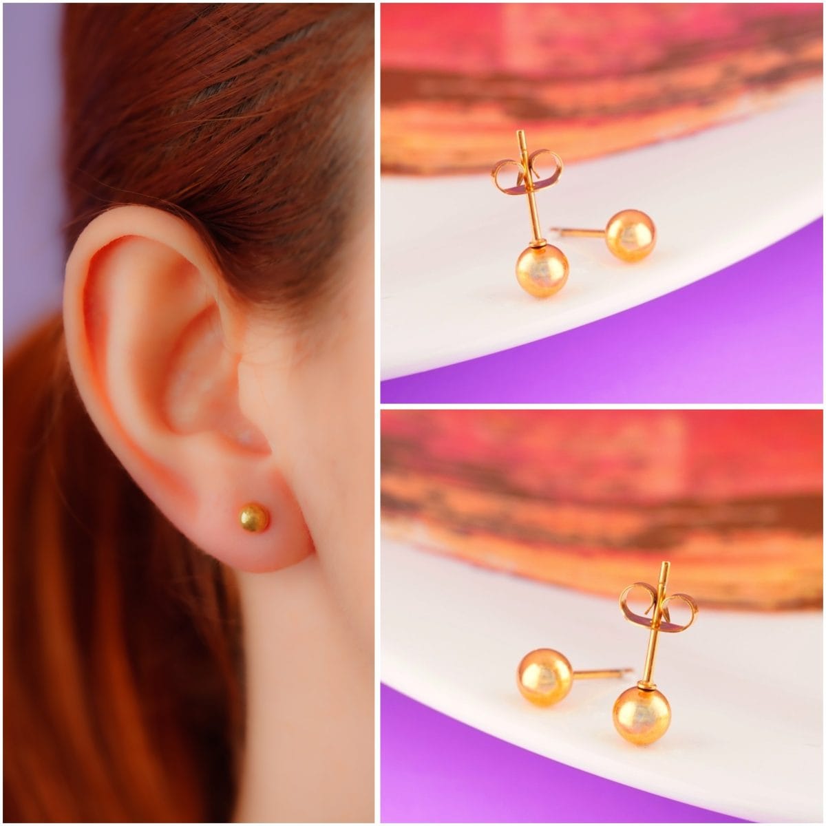 Topitos Balines Dorados Ref: L253