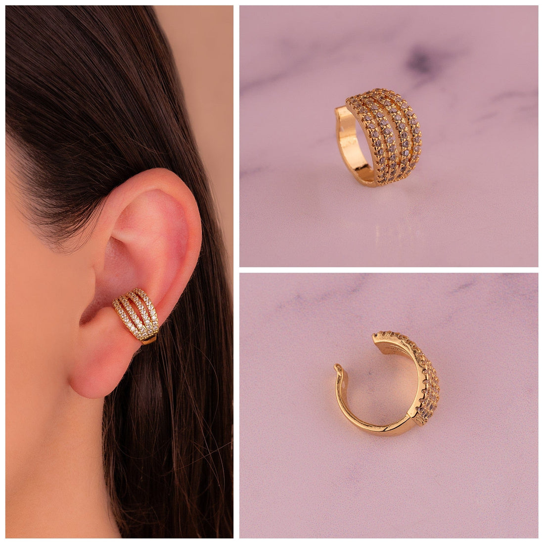 Ear Cuff Brianna Dorado Ref: E088