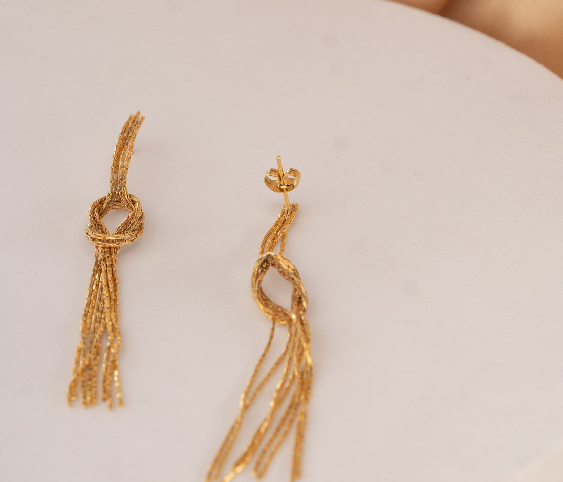Aretes Damiana Dorados Ref: B1438