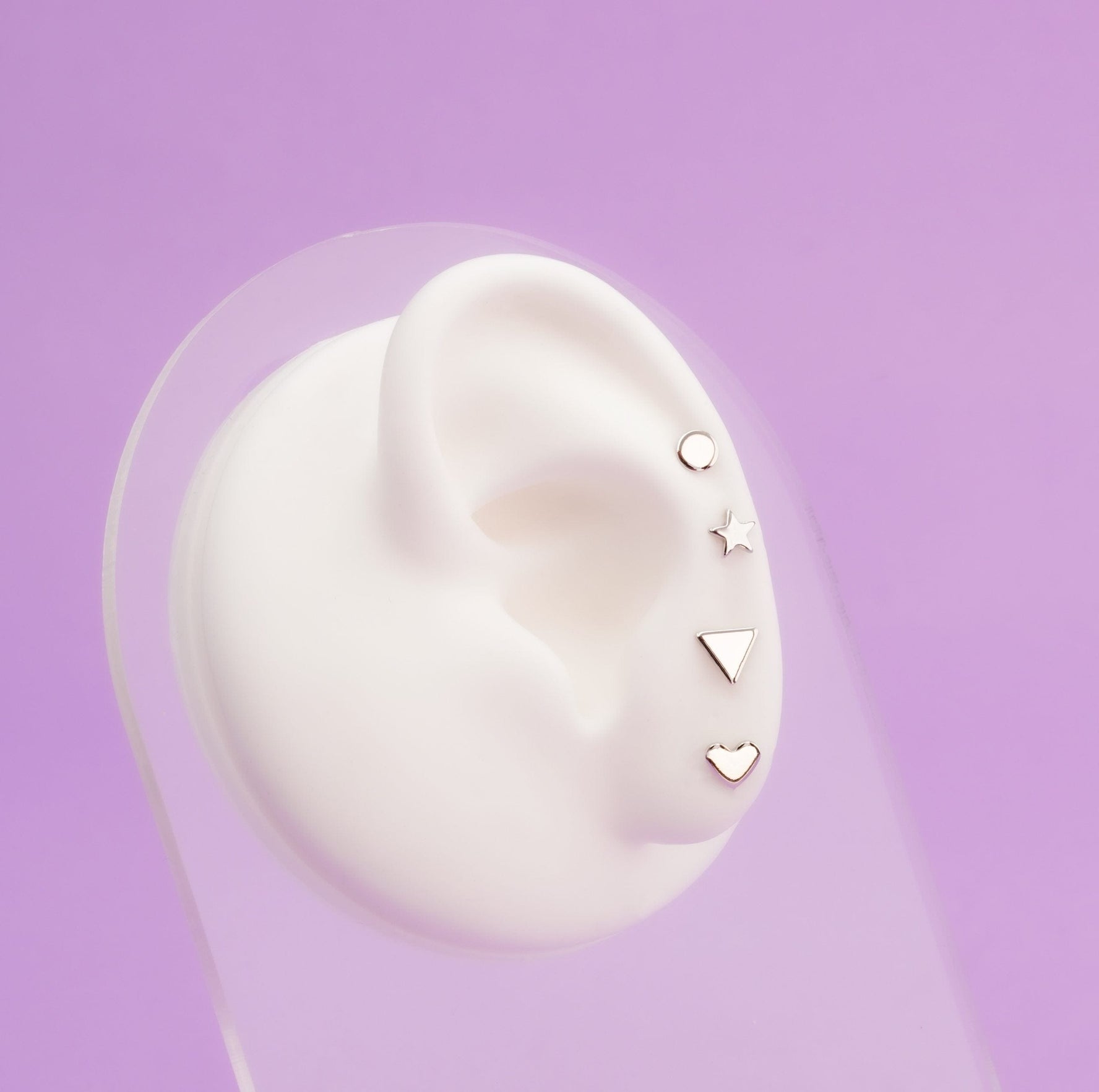 Set X 4 Topitos Eva Plateados Ref: K431