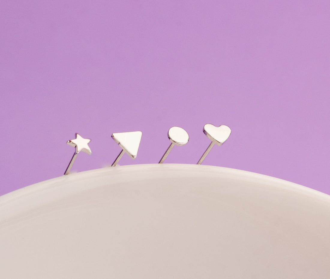 Set X 4 Topitos Eva Plateados Ref: K431