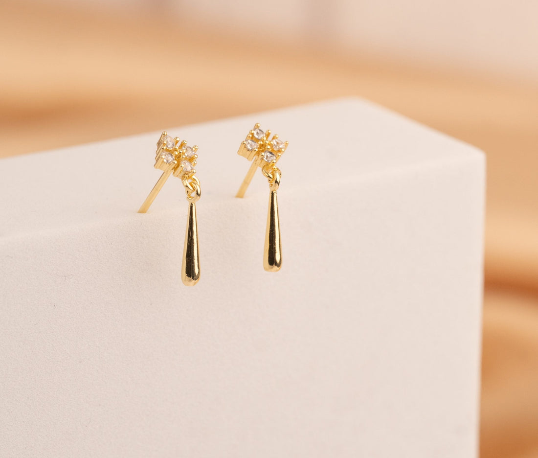 Aretes Leonor Dorados Ref: B1323