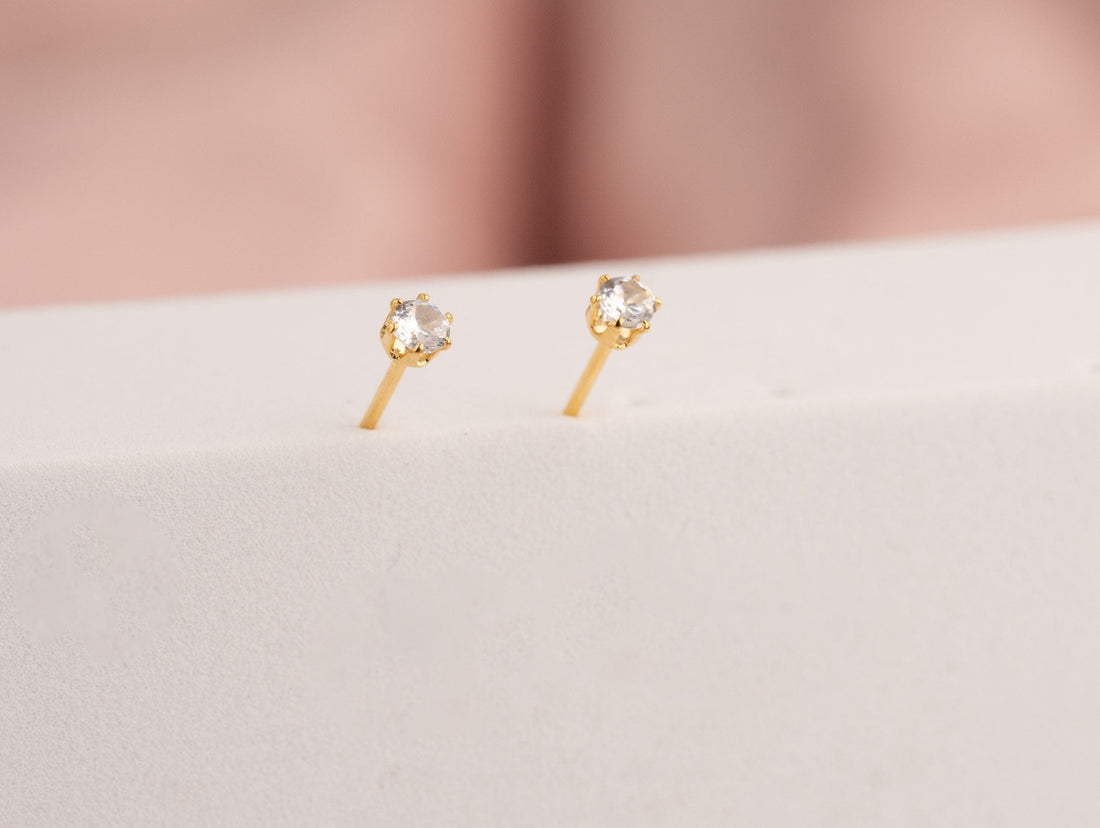 Topitos Circones Redondos Dorados Ref: L375