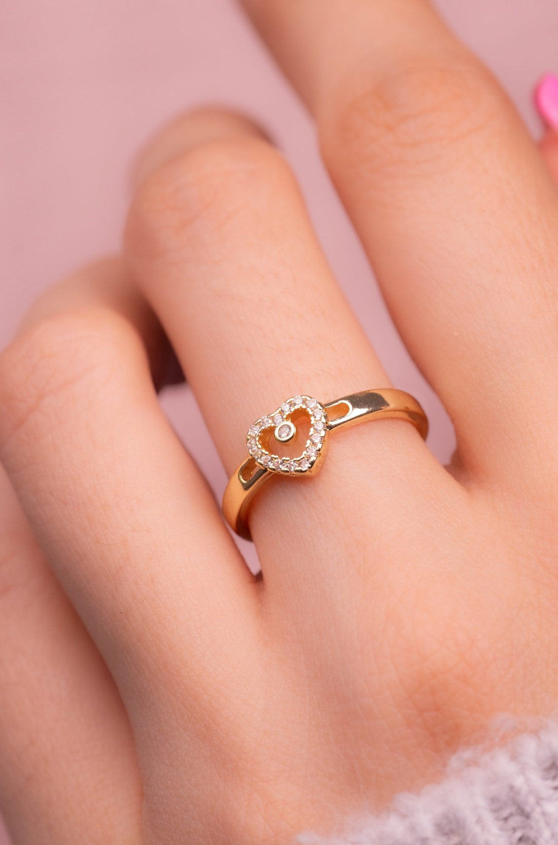 Anillo Corazón Silueta Circones Ref: A903
