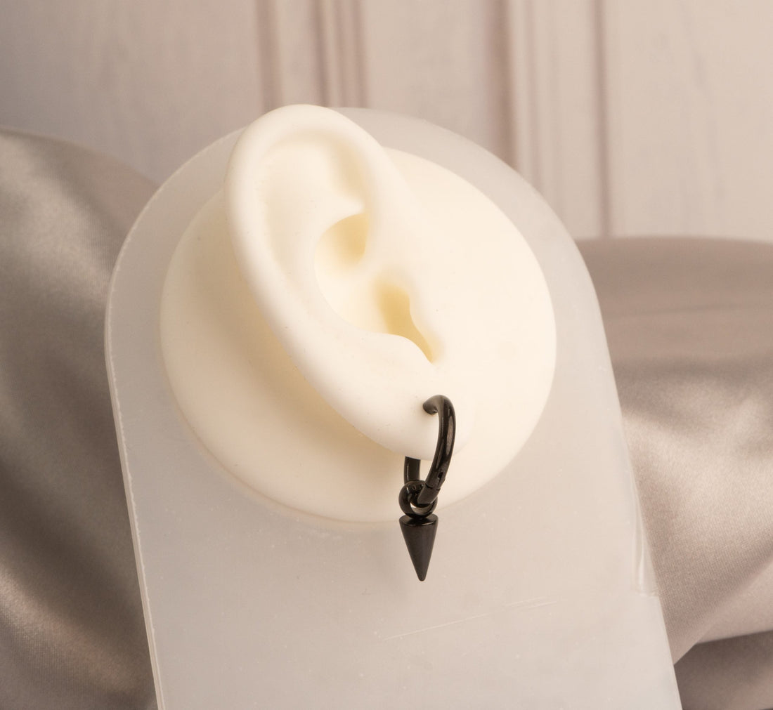 Arete Colmillo Negro Hombre Ref: F387