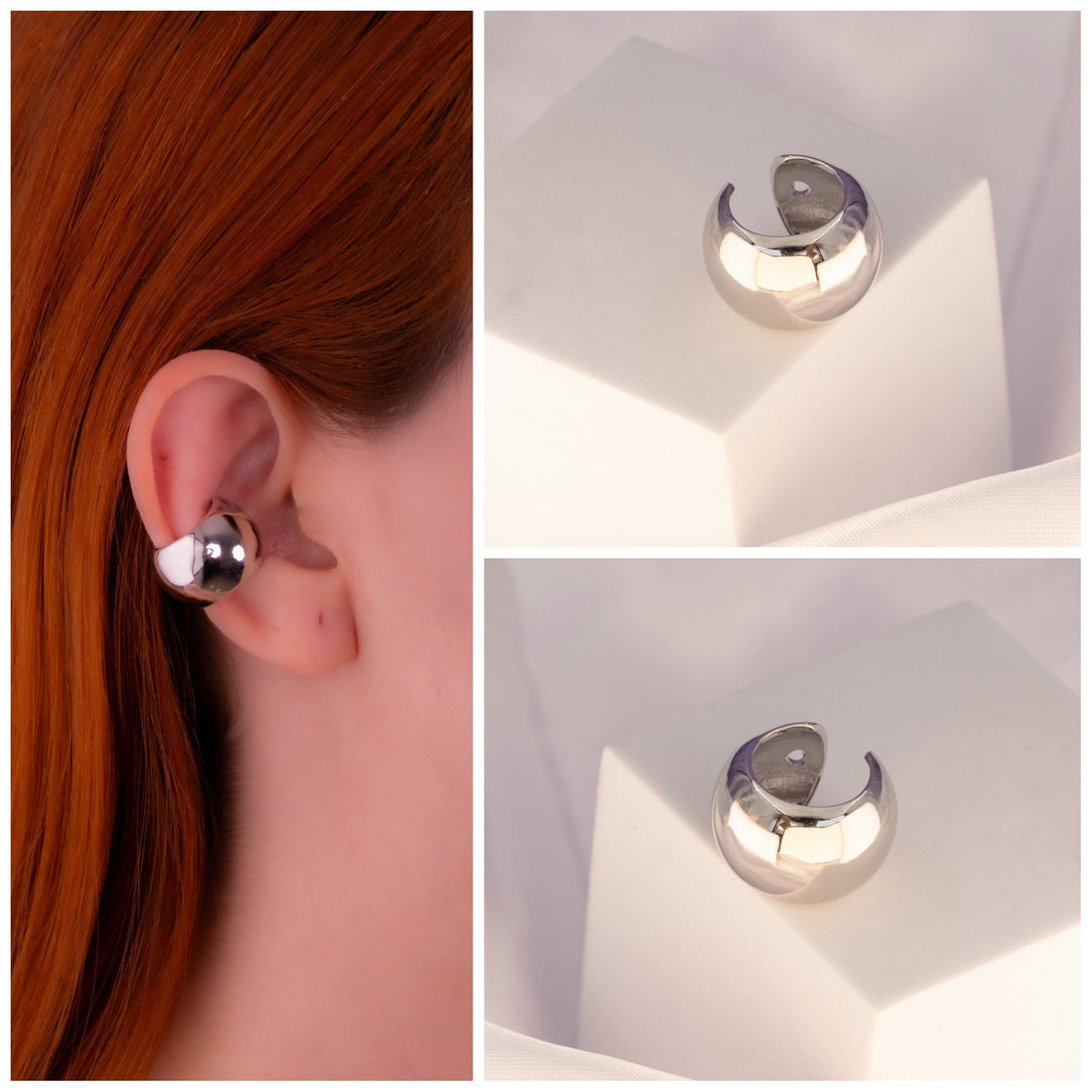 Ear Cuff Arya Plateado Ref: E426