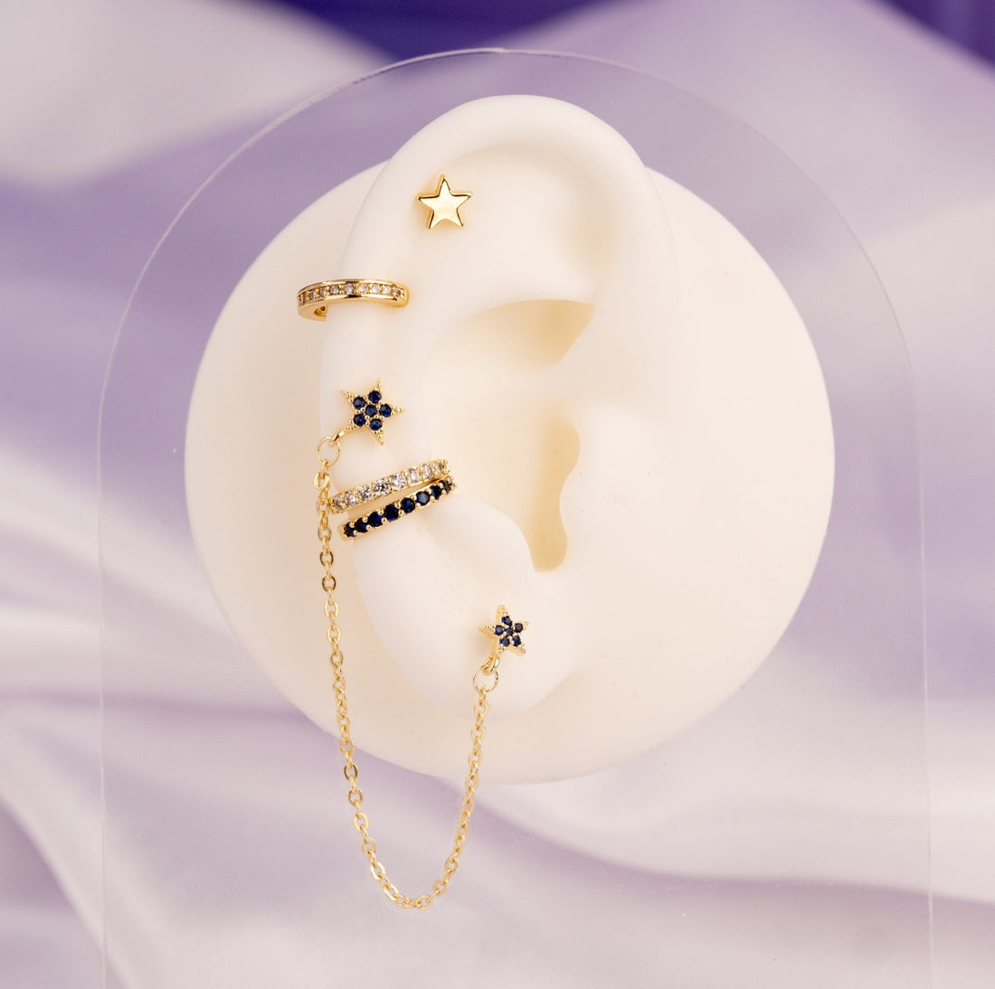 Set Aretes Altair Dorados Ref: K194