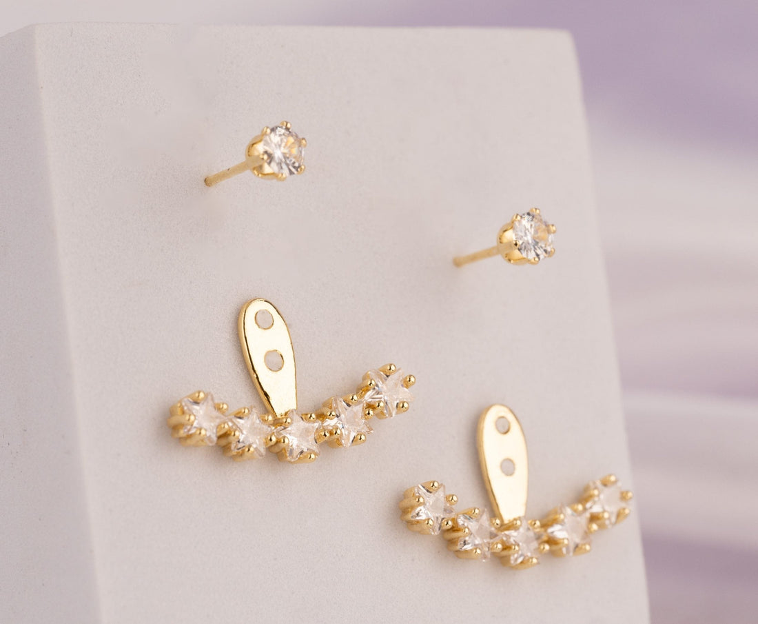 Aretes Adhara Dorados Ref: B1205