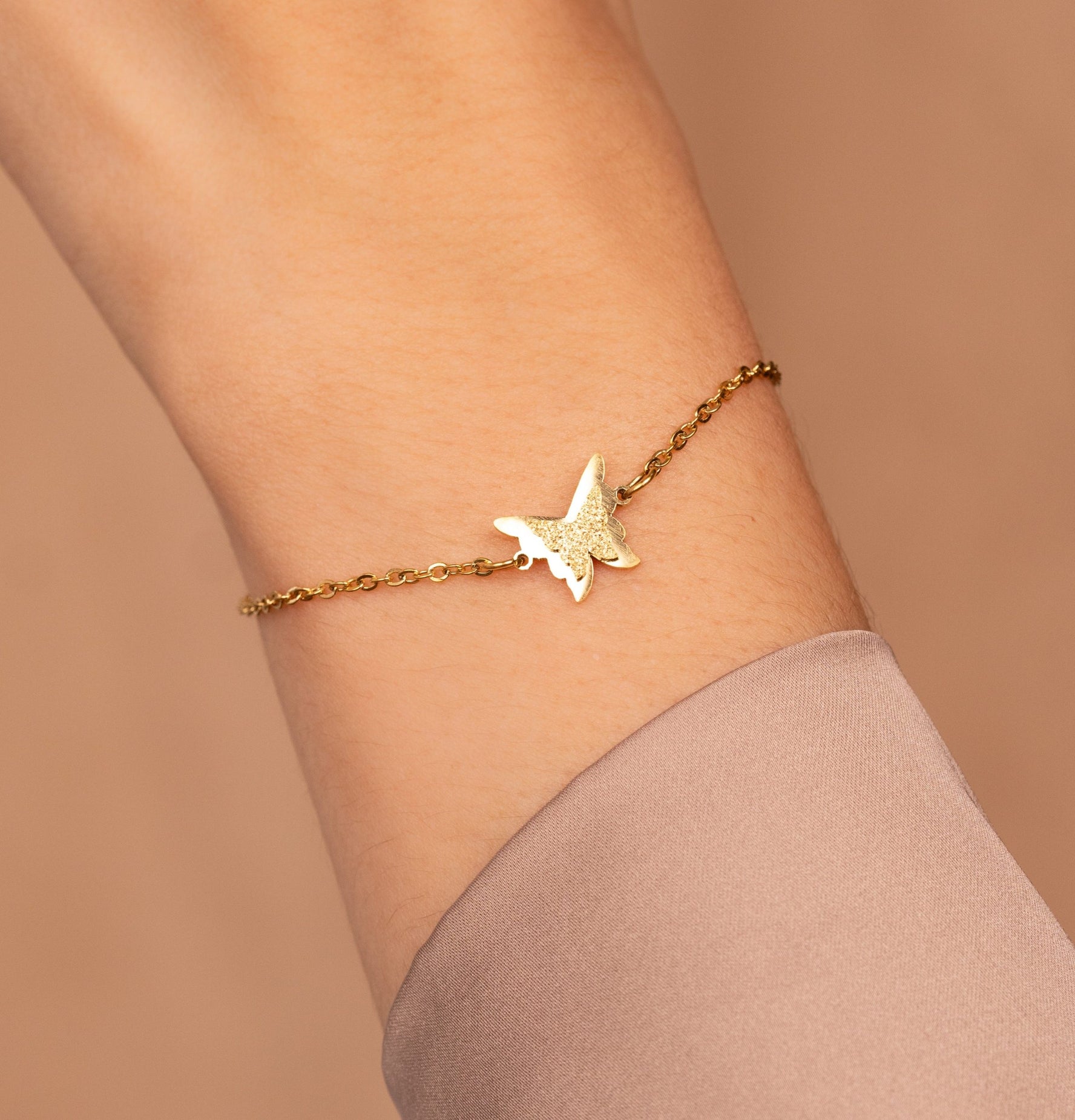 Pulsera Mariposa Dorada Ref:I988