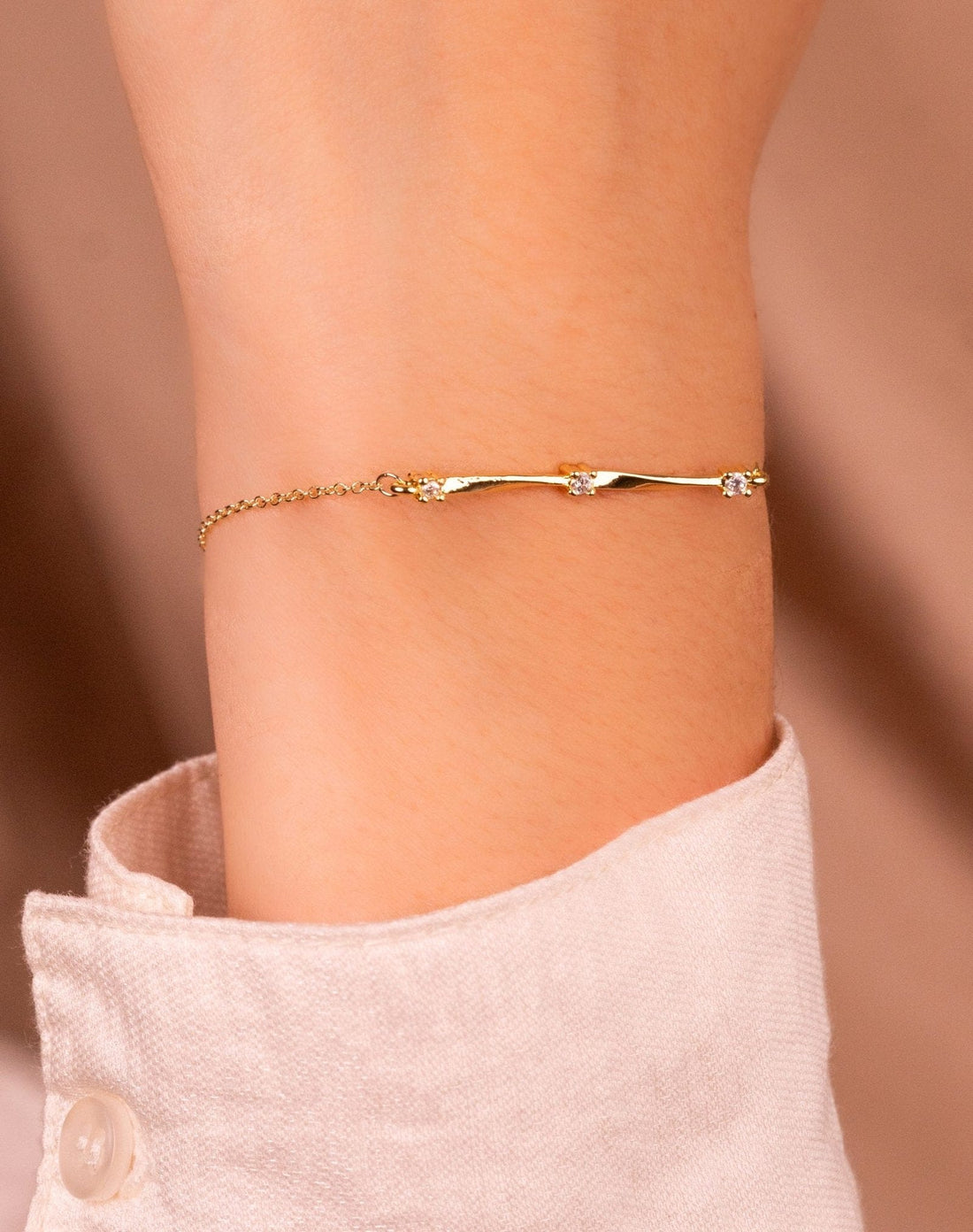 Pulsera Ramita Circones Dorada Ref: I808