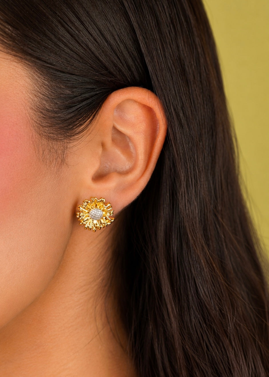 Aretes Girasoles