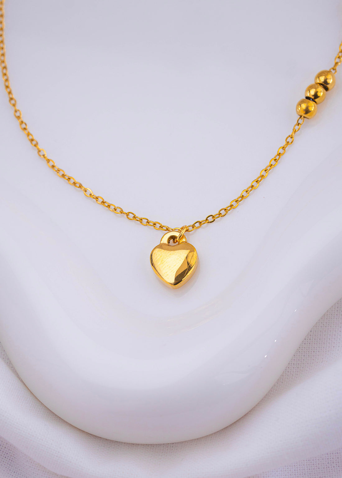 Tobillera Corazón Dorada