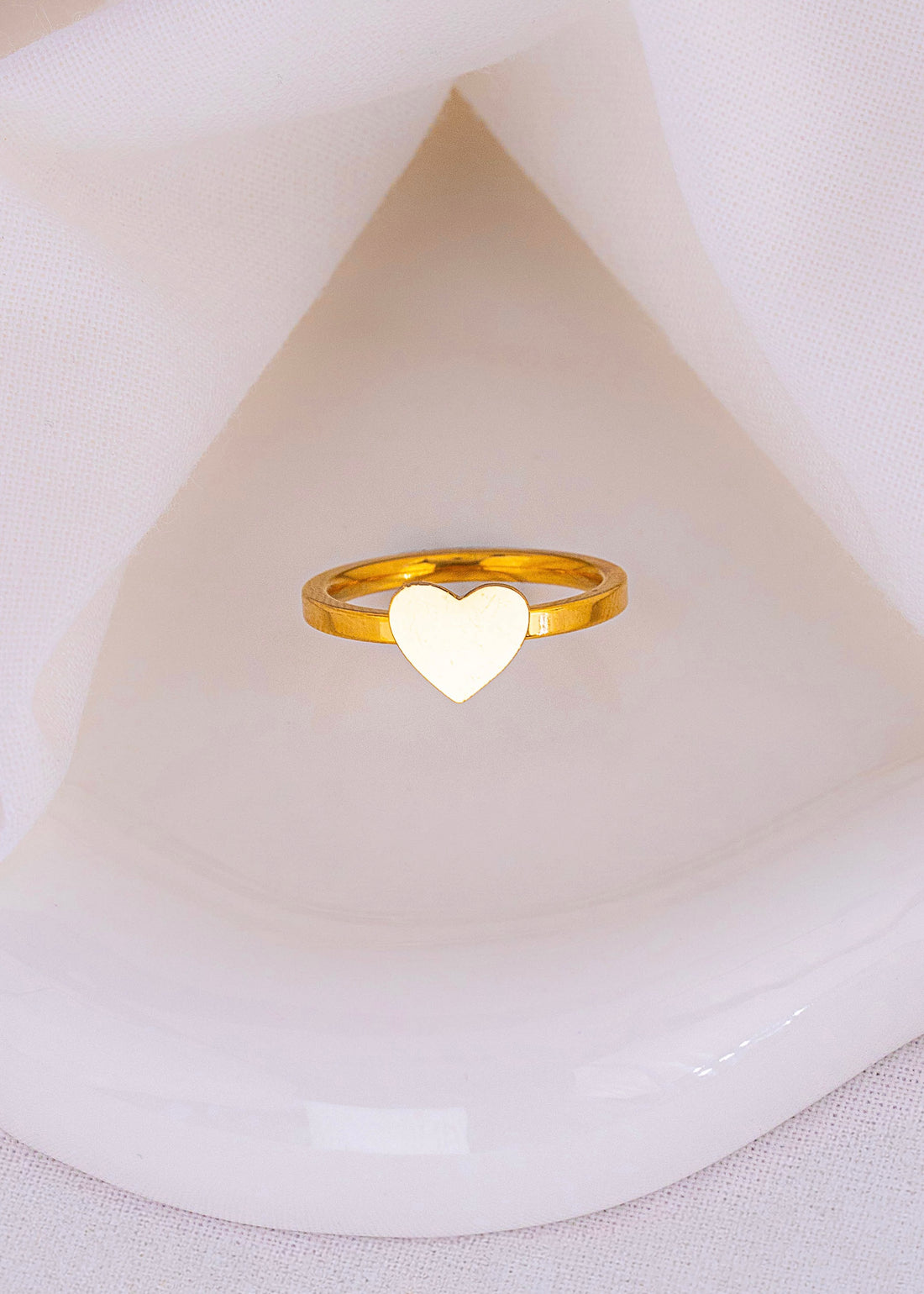 Anillo Corazón Dorado