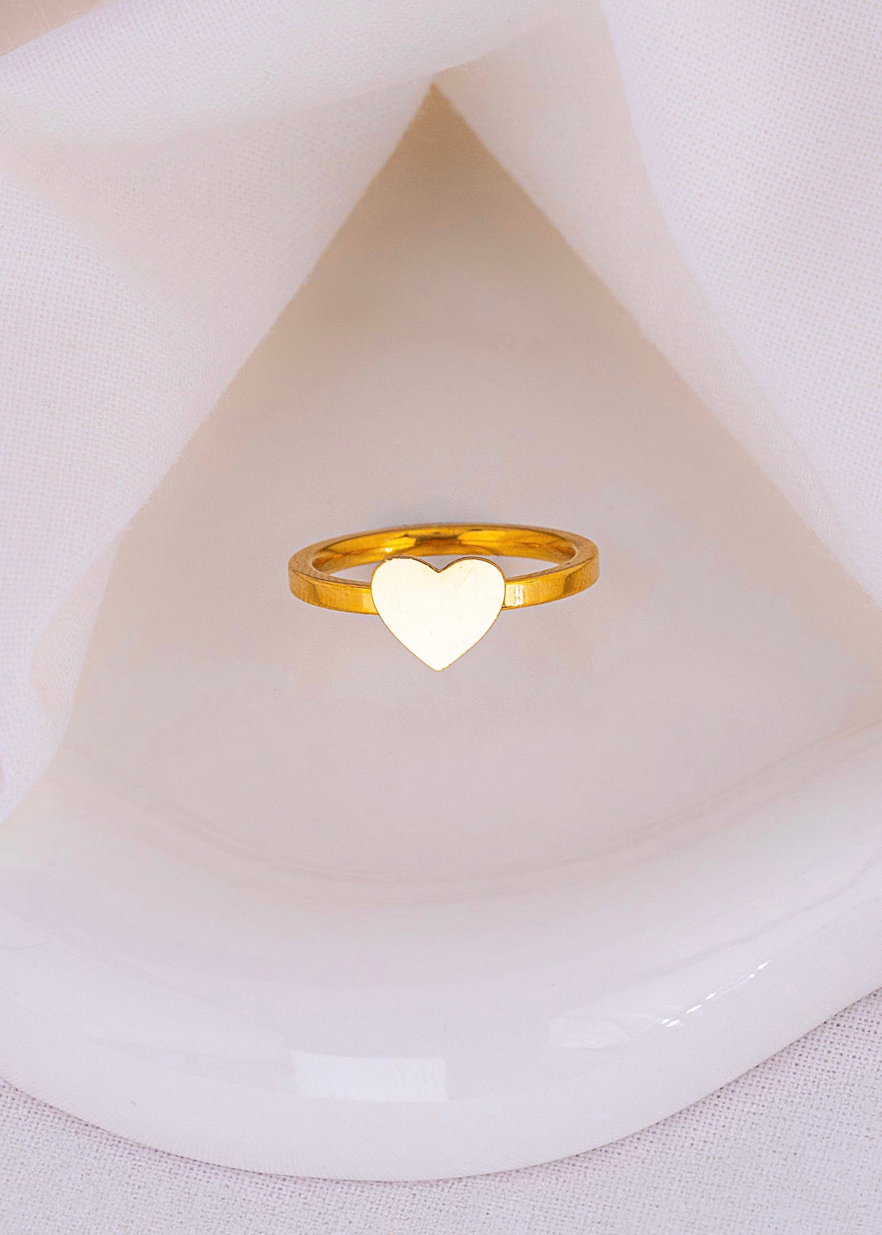 Anillo Corazón Dorado