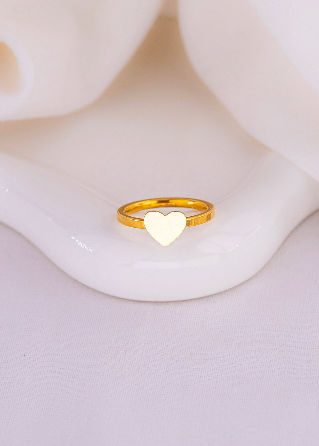 Anillo Corazón Dorado