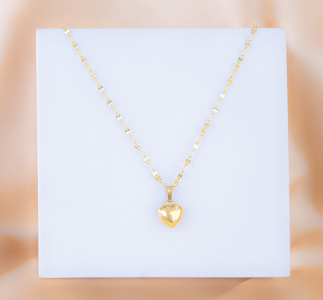 Cadena Corazón Dorado Ref:C588