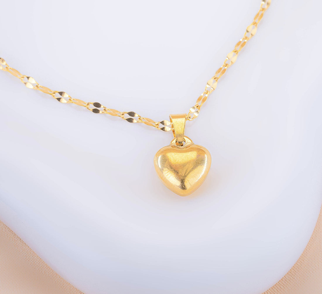 Cadena Corazón Dorado Ref:C588