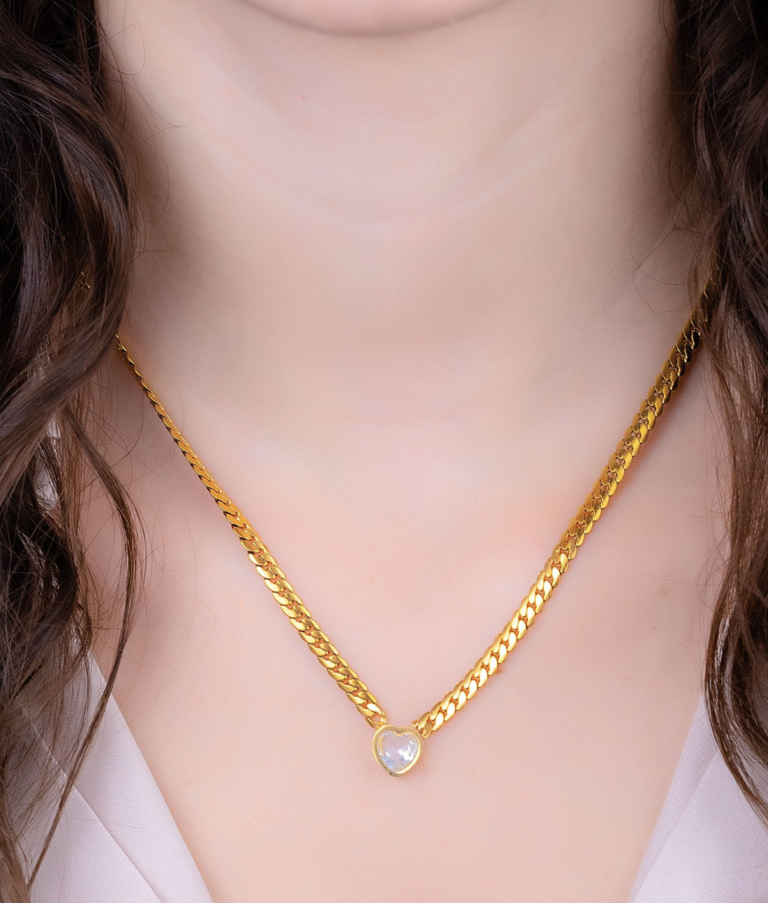 Collar Corazón Circón Ref:D643