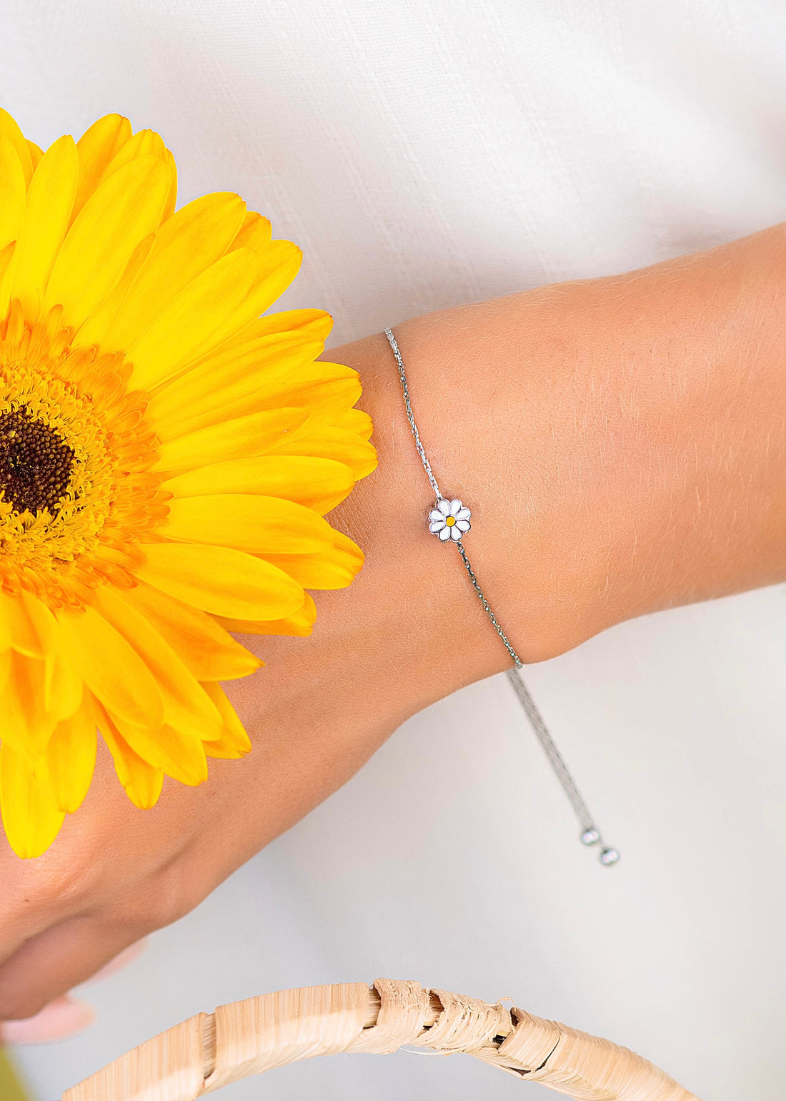 Pulsera Margarita Plateada