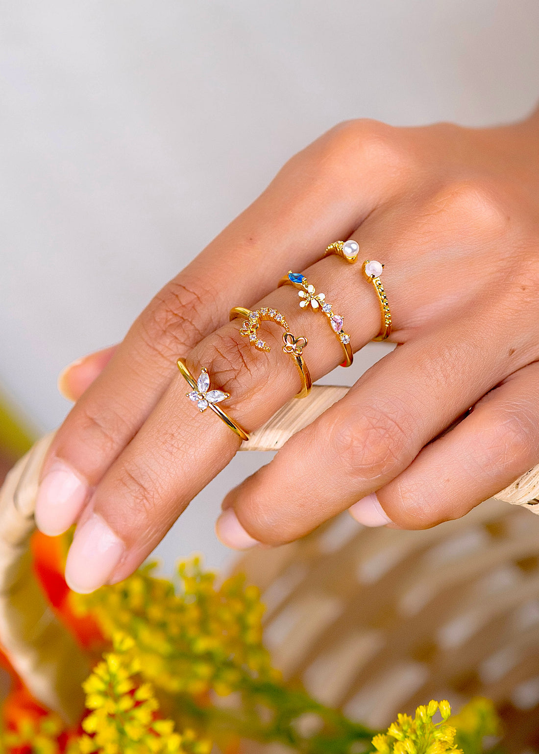 Set X 4 Anillos Serenia