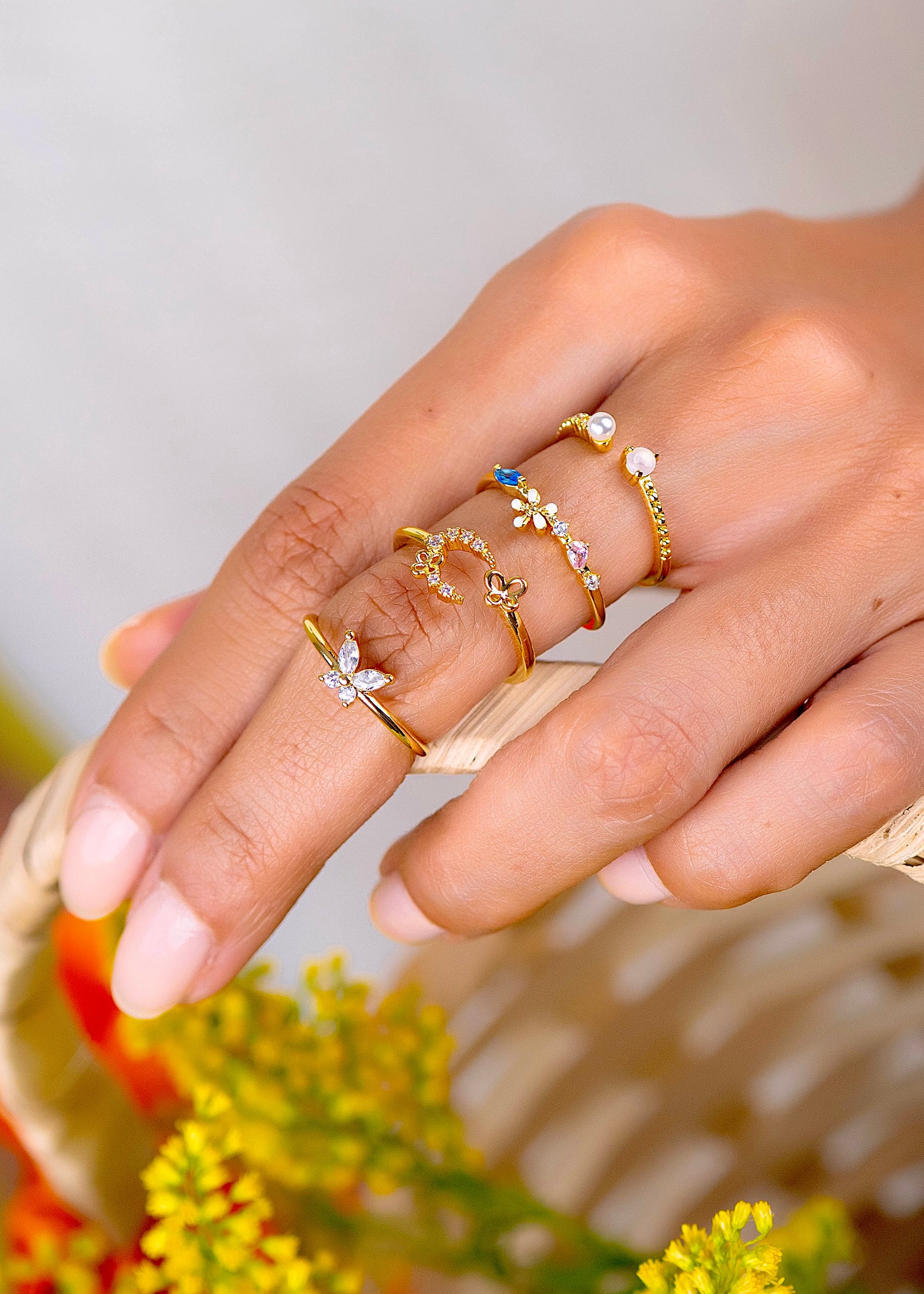 Set X 4 Anillos Serenia